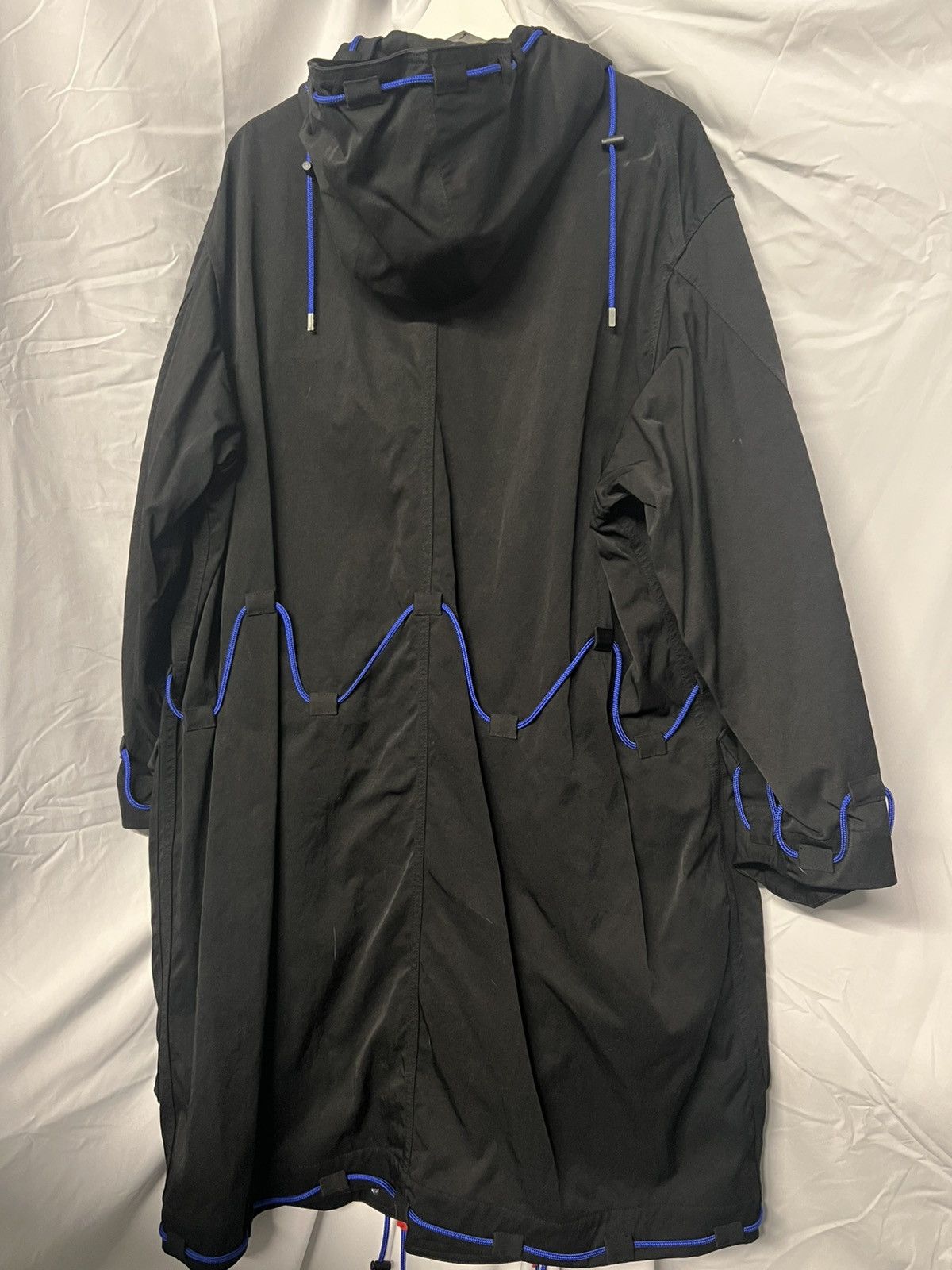 Japanese Brand Almost Black Contrast Drawcord Jacket Size US S / EU 44-46 / 1 - 5 Thumbnail