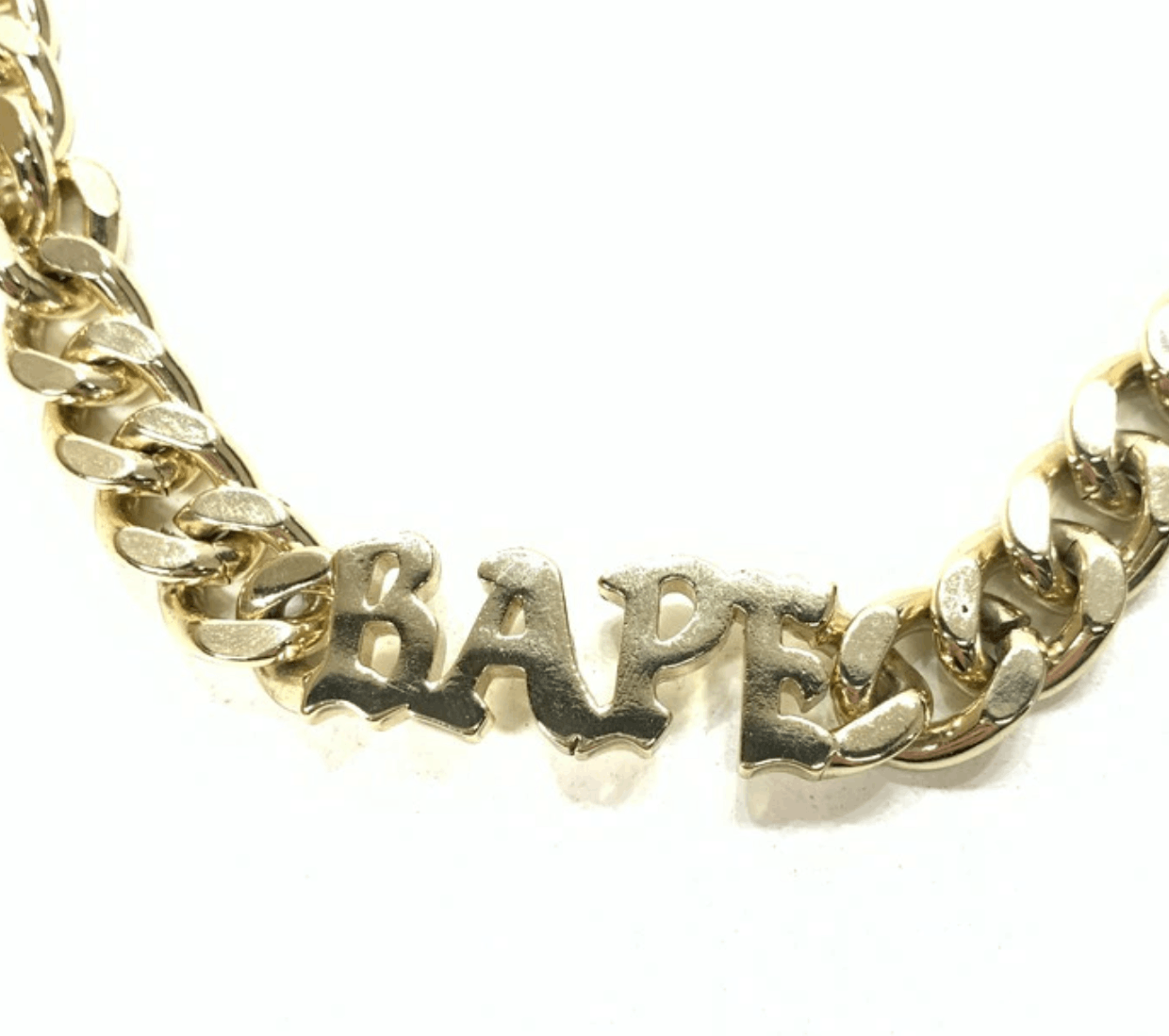 Bape Bape Gold Logo Leg Bangles Chain Size ONE SIZE - 3 Thumbnail