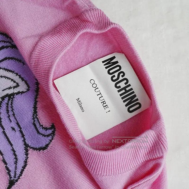 Moschino Moschino Pink Cashmere Long Sleeve Sweater . Size M / US 6-8 / IT 42-44 - 6 Thumbnail