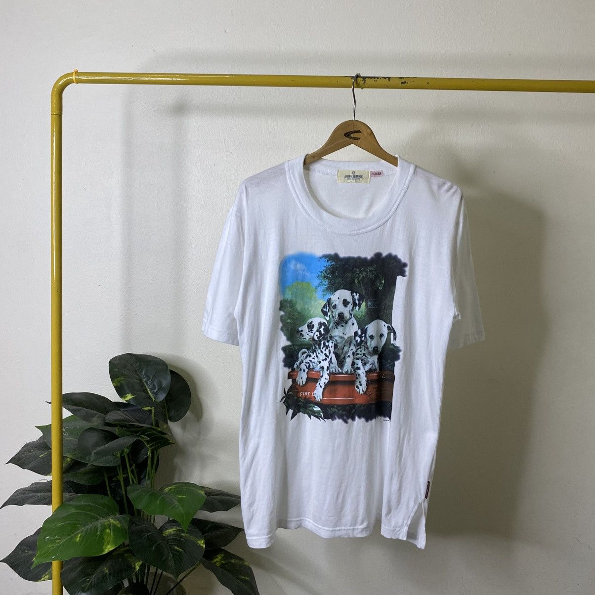 Vintage 1990s Dalmatian Dogs T Shirt Size US M / EU 48-50 / 2 - 1 Thumbnail