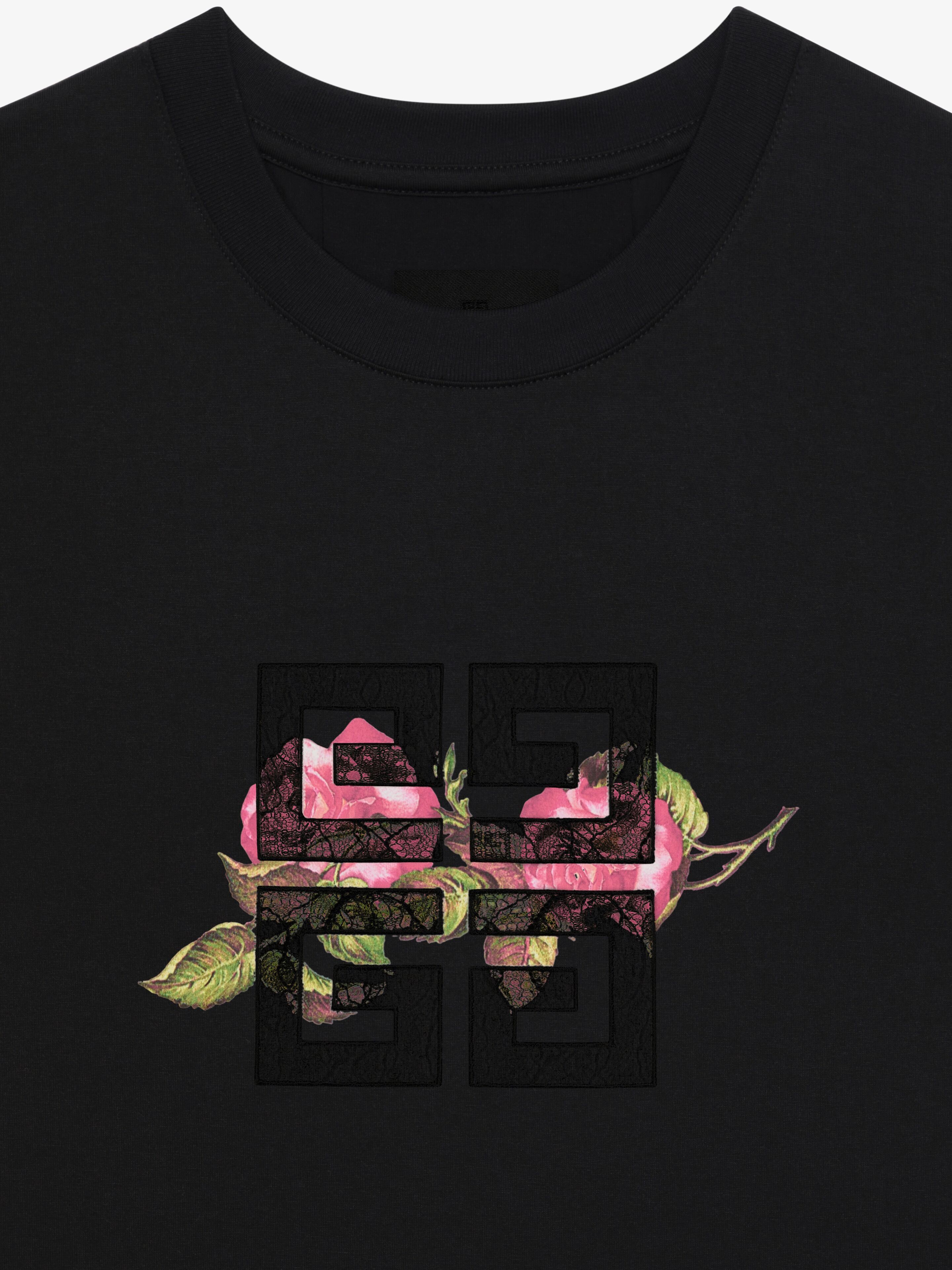 Givenchy o1srvl11e0725 Slim Fit T-Shirt in Black Size XL / US 12-14 / IT 48-50 - 4 Thumbnail