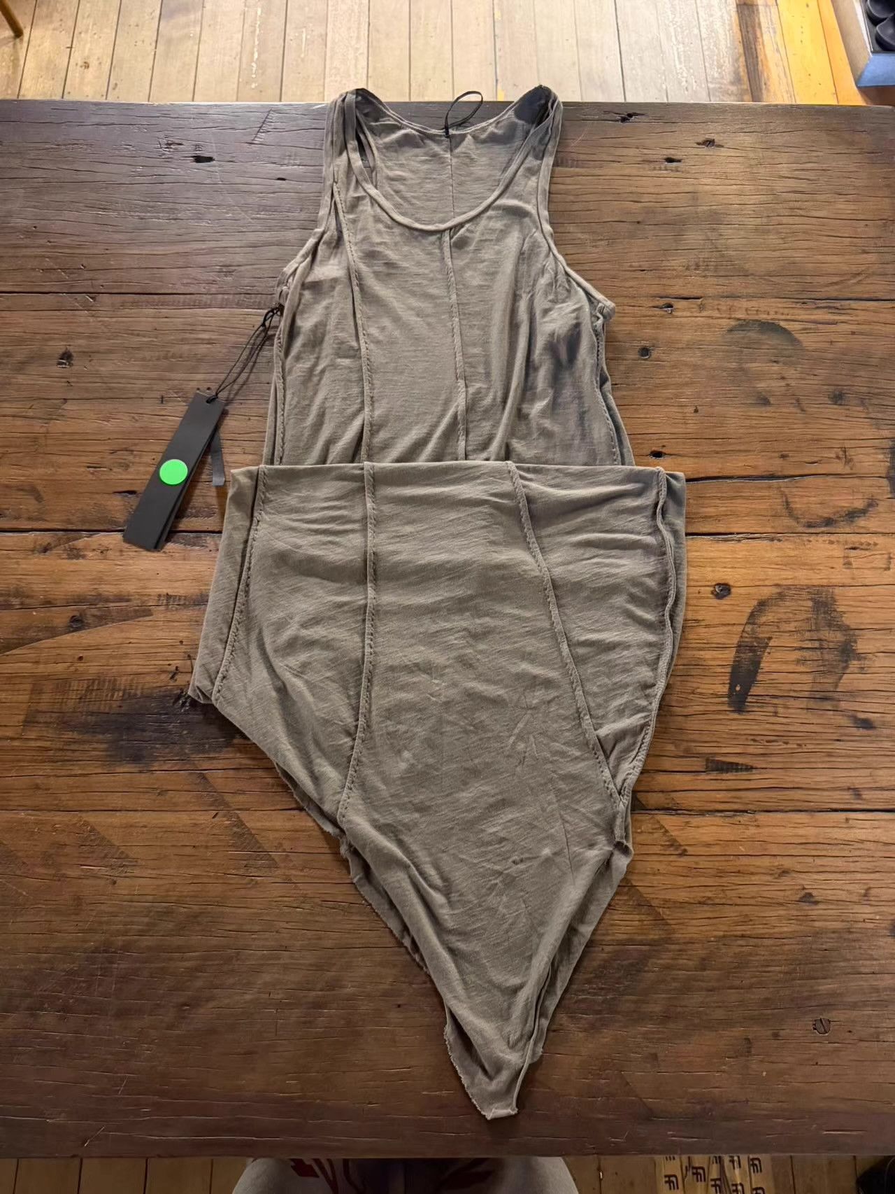 Masnada Masnada Women’s Grey Irregular‑Cut Long Tank Dress Ｑ25 Size S / US 4 / IT 40 - 1 Thumbnail