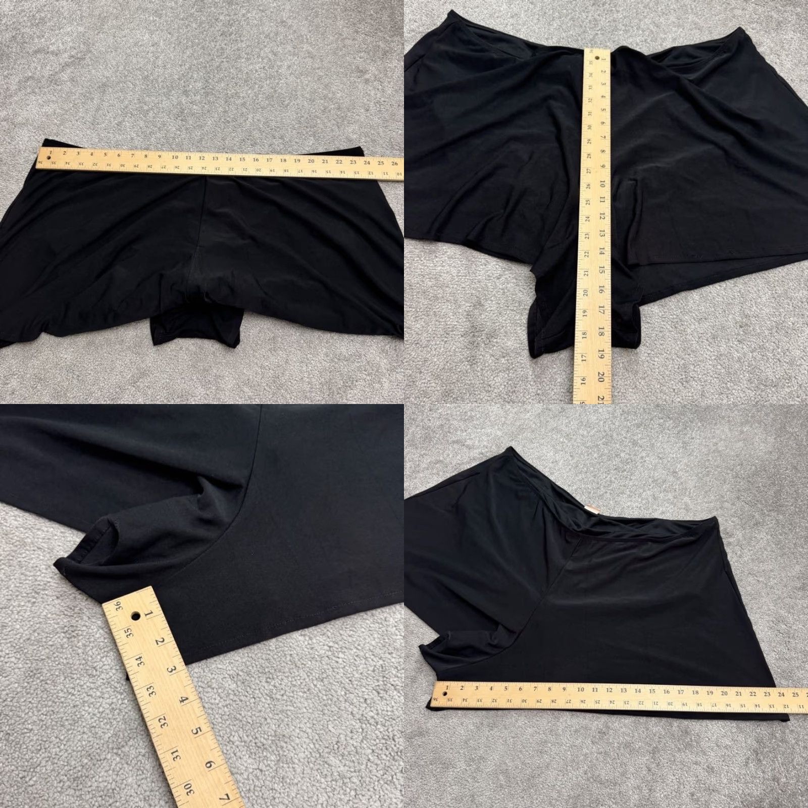 Vintage Figure Magic Swim Shorts Womens 30W Black Vintage Relaxed High Rise Swimwear Size 30" / US 8 / IT 44 - 8 Thumbnail