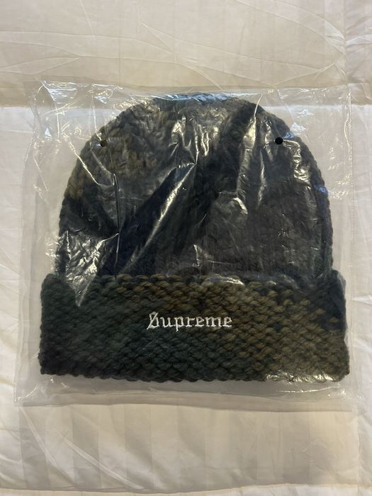 Supreme Supreme Gradient Spacedye Beanie Olive Green SS24 | Grailed