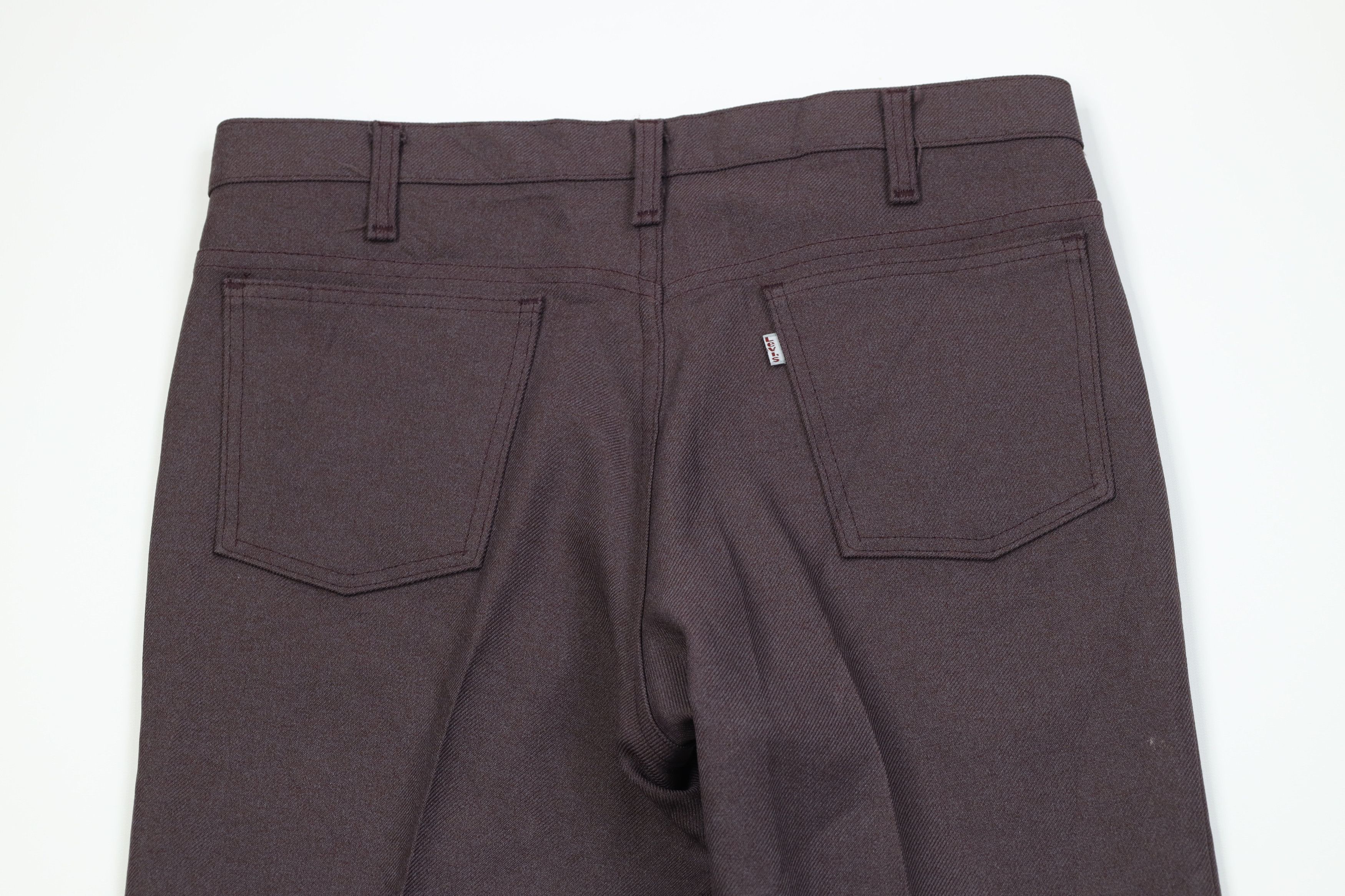 Levi's Vintage 90s Levis Wide Leg Chino Pants Trousers Purple USA Size US 33 - 10 Thumbnail