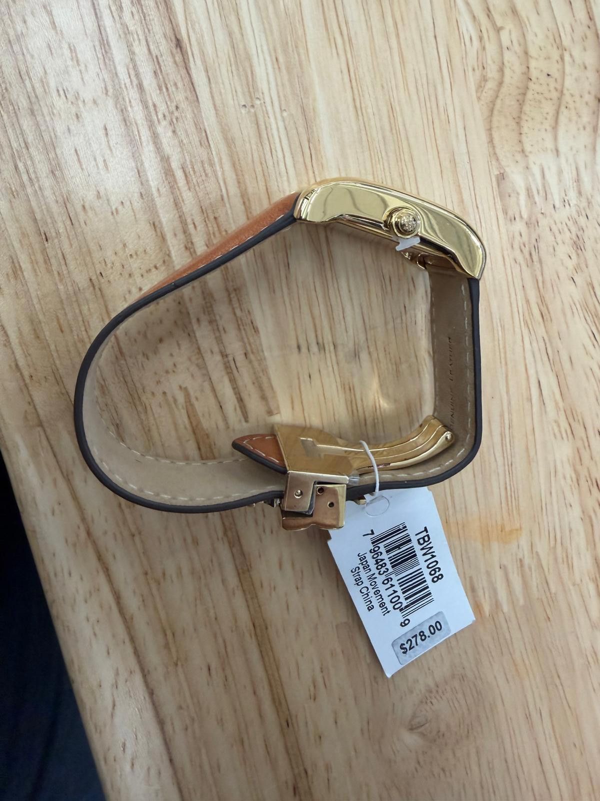 Other Tory Burch Eleanor Womens Gold Watch, White DialDoubleTClasp Size ONE SIZE - 9 Thumbnail