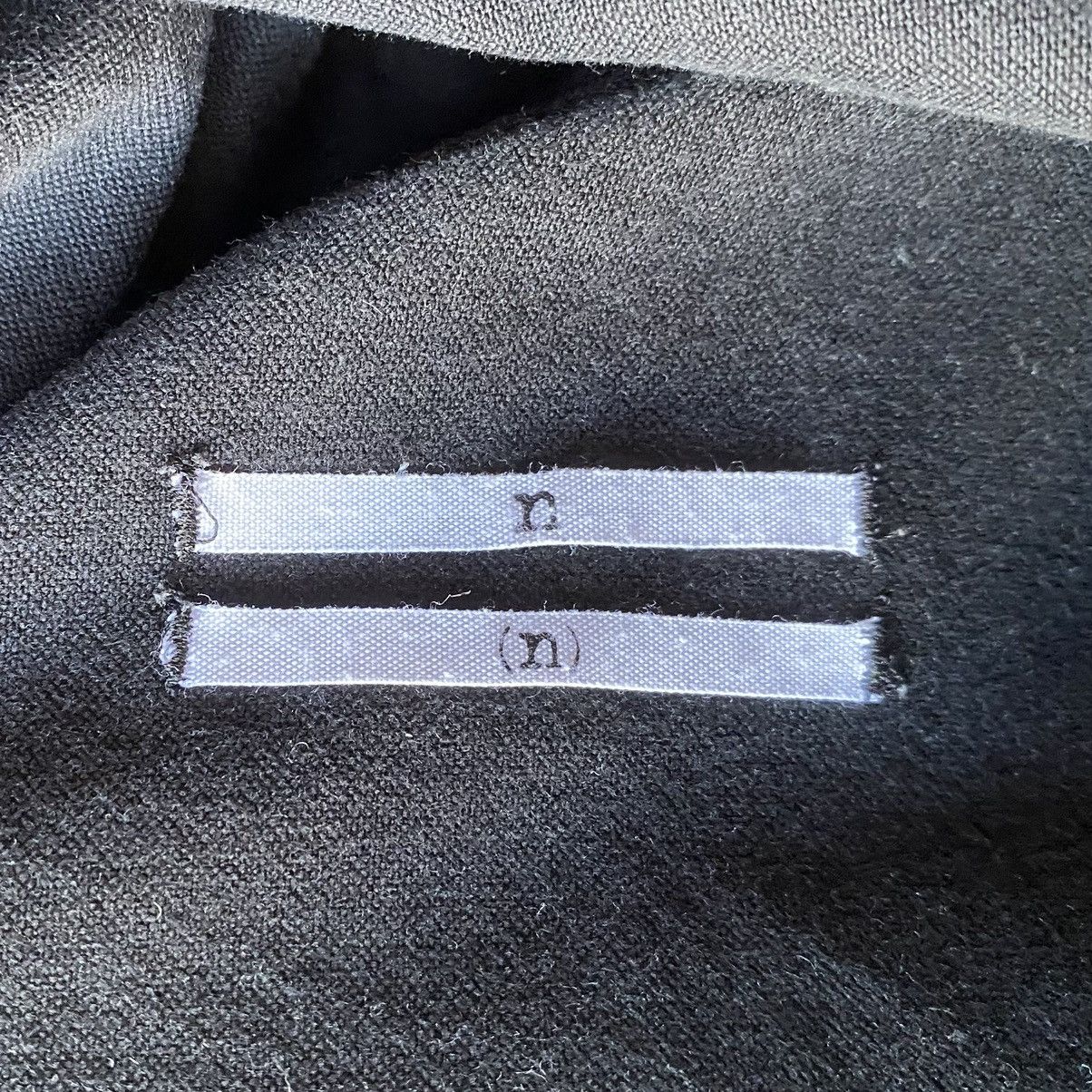 Number (N)ine Hybrid Black Fleece Shirt Size US S / EU 44-46 / 1 - 6 Thumbnail