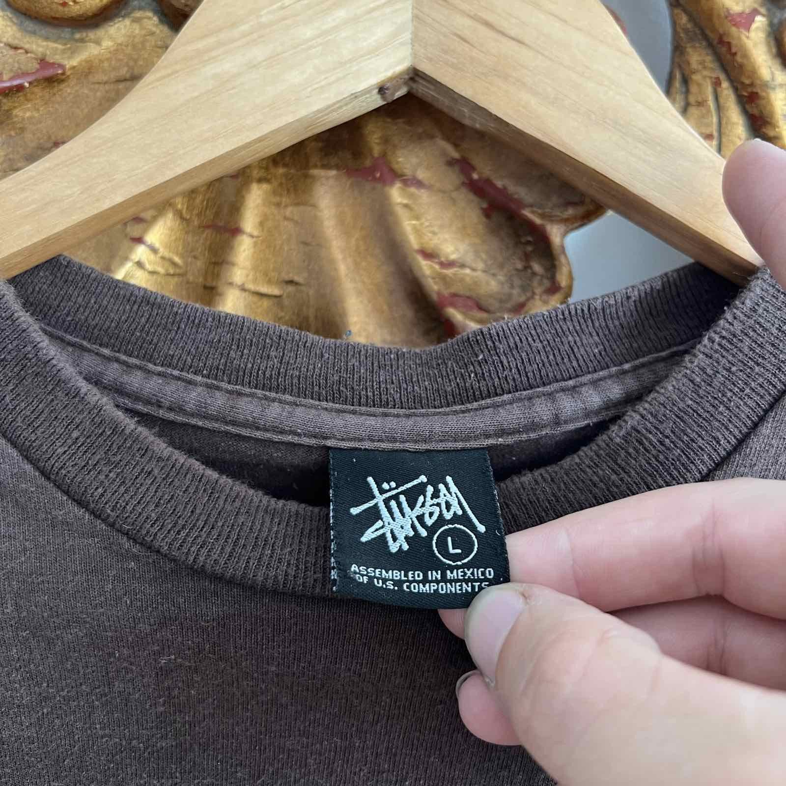 Stussy × Vintage RARE VINTAGE STUSSY T SHIRT TEE 90s SZ L Size US L / EU 52-54 / 3 - 5 Thumbnail