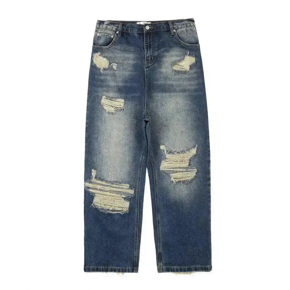 Japanese Brand Oversized jeans baggy cargo pants hip-hop style wide leg Y2K Size US 32 / EU 48 - 5 Thumbnail