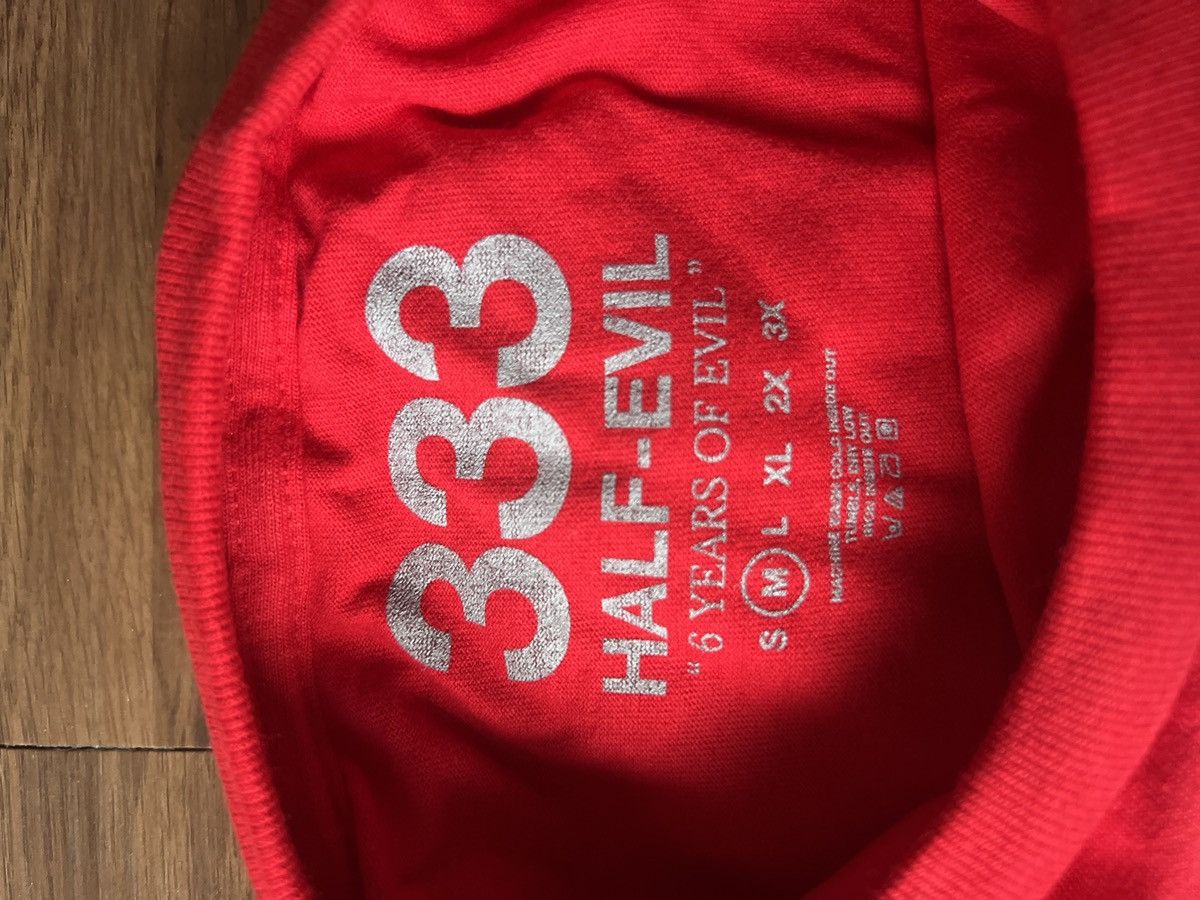 Half Evil Half Evil 6 year $3.33 split tee RED size medium Size US M / EU 48-50 / 2 - 3 Thumbnail