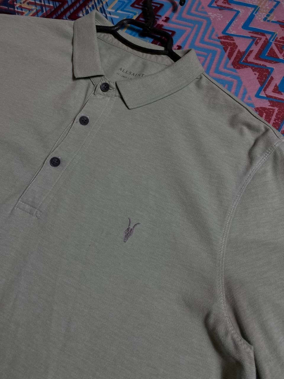 Allsaints × Vintage Allsaints Designer Luxury Polo Shirt Size US XXL / EU 58 / 5 - 14 Thumbnail