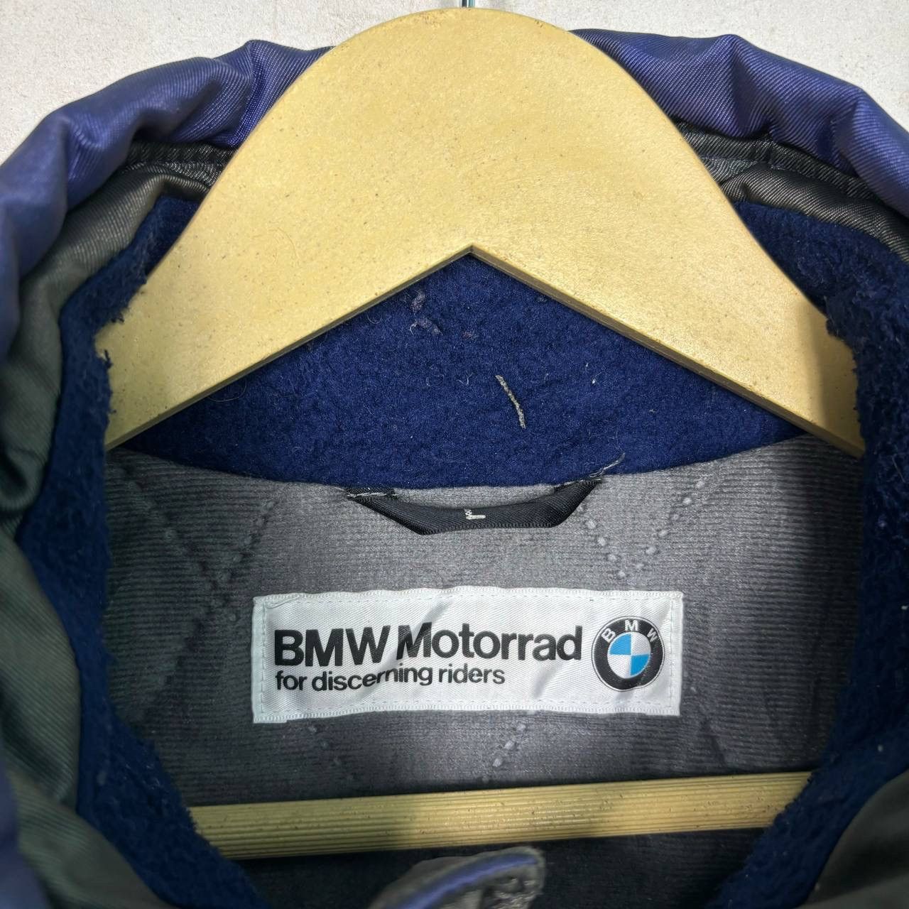 BMW Vtg 90s BMW Motorrad Multi-Weather System Blue Jacket L Size US L / EU 52-54 / 3 - 8 Thumbnail