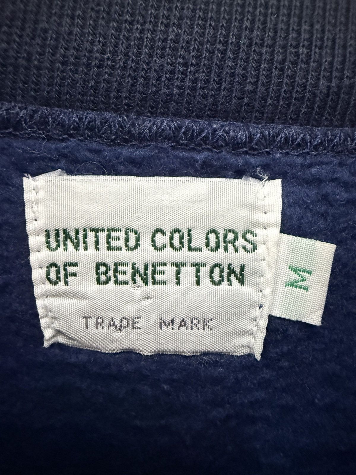United Colors Of Benetton 🔥 UNITED COLORS OF BENETTON MULTICOLOR EMBROIDED SWEATSHIRT Size US M / EU 48-50 / 2 - 9 Thumbnail