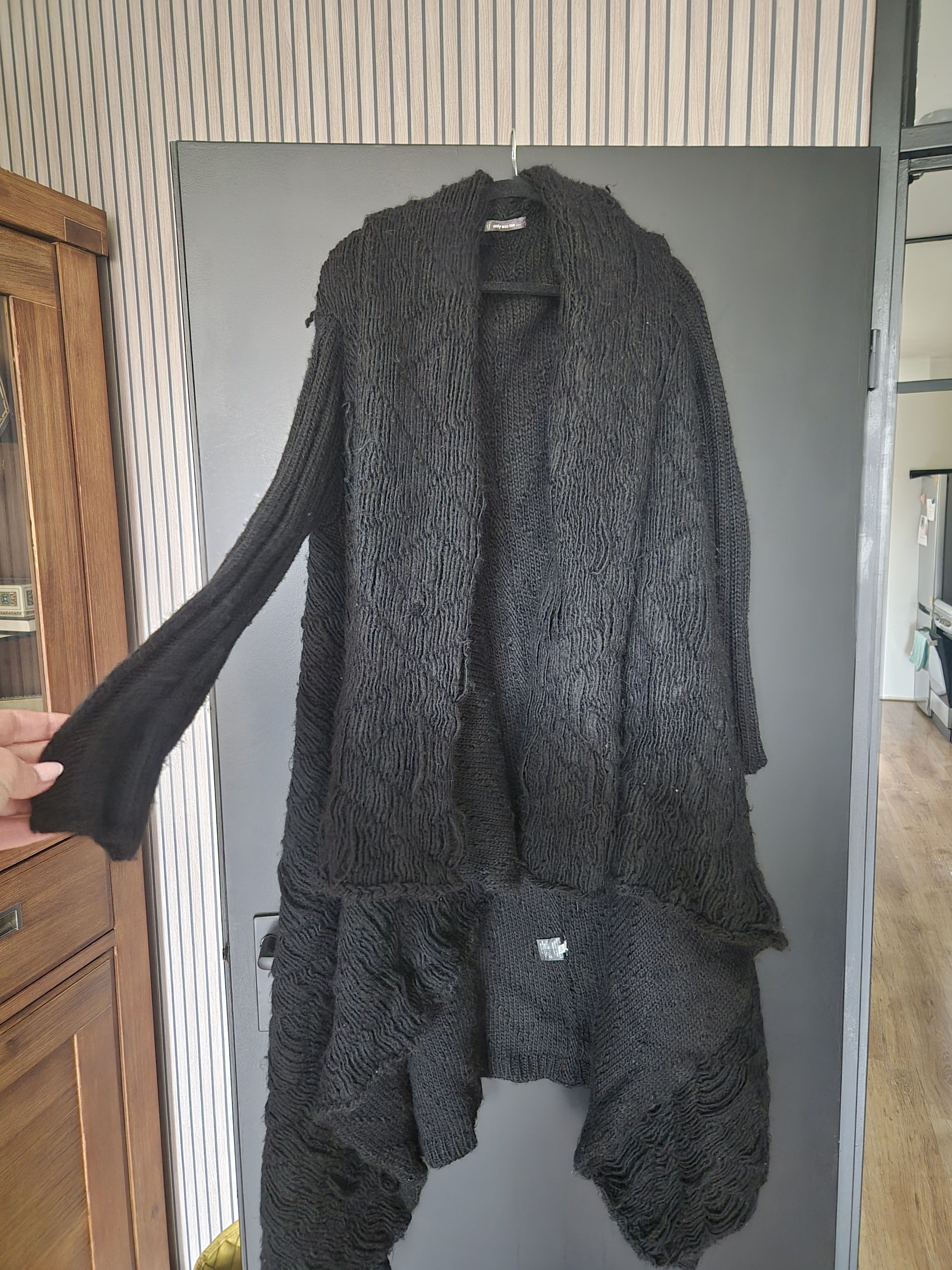 If Only Was True Avant-garde Italian designer cardigan – merino/alpaca – Size US S / EU 44-46 / 1 - 9 Thumbnail