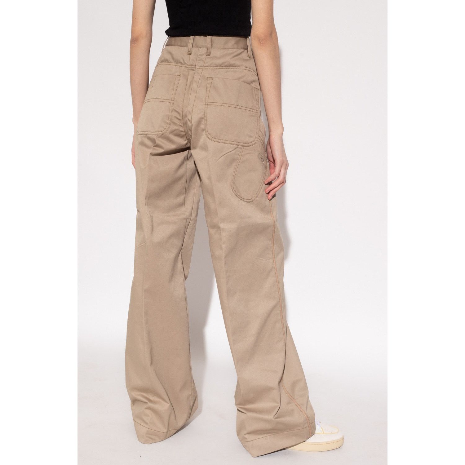 Diesel NWT Diesel High waisted P-Bistro Wide Leg Pants $225 size 28 Size 28" / US 6 / IT 42 - 2 Thumbnail