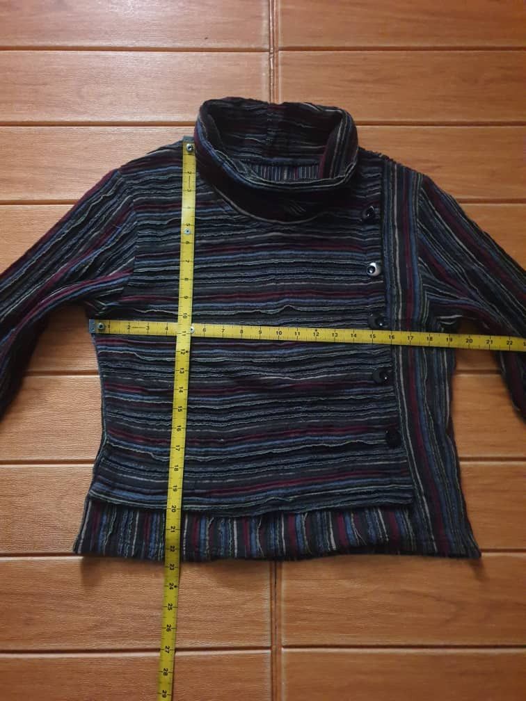 Japanese Brand Unnamed Gothic punk stripe black parade Shirt Size M / US 6-8 / IT 42-44 - 5 Thumbnail