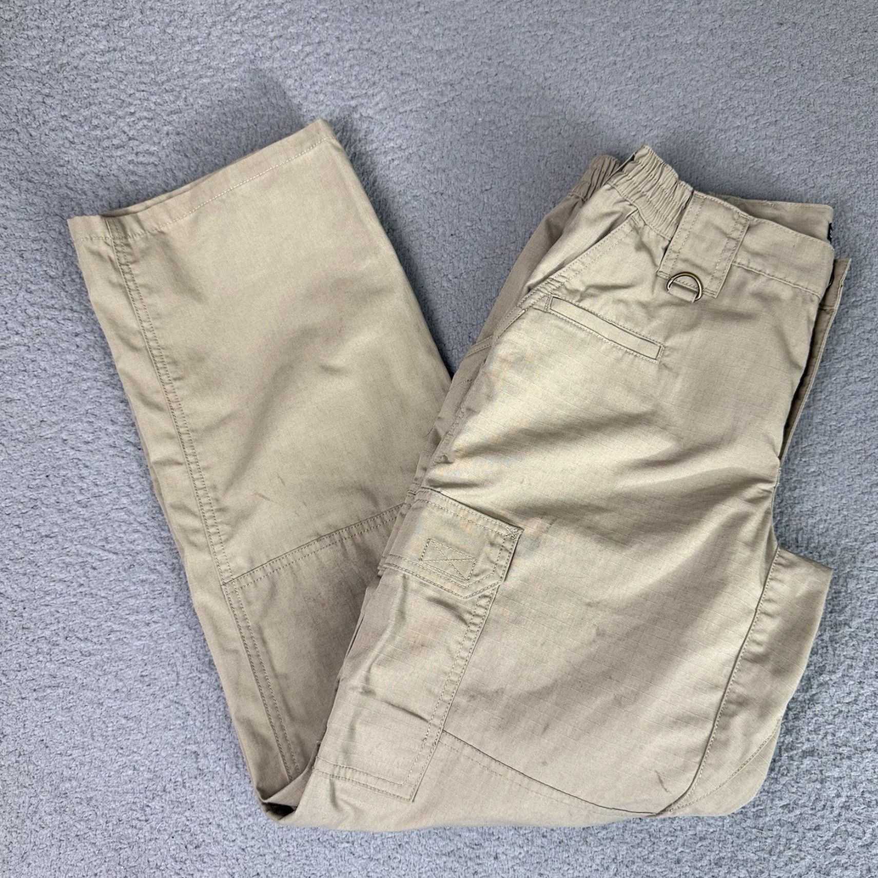 Vintage VINTAGE 5.11 Tactical Pro Pants Womens 6 Regular Khaki Ripstock Cargo Utility Distressed Size 28" / US 6 / IT 42 - 2 Thumbnail
