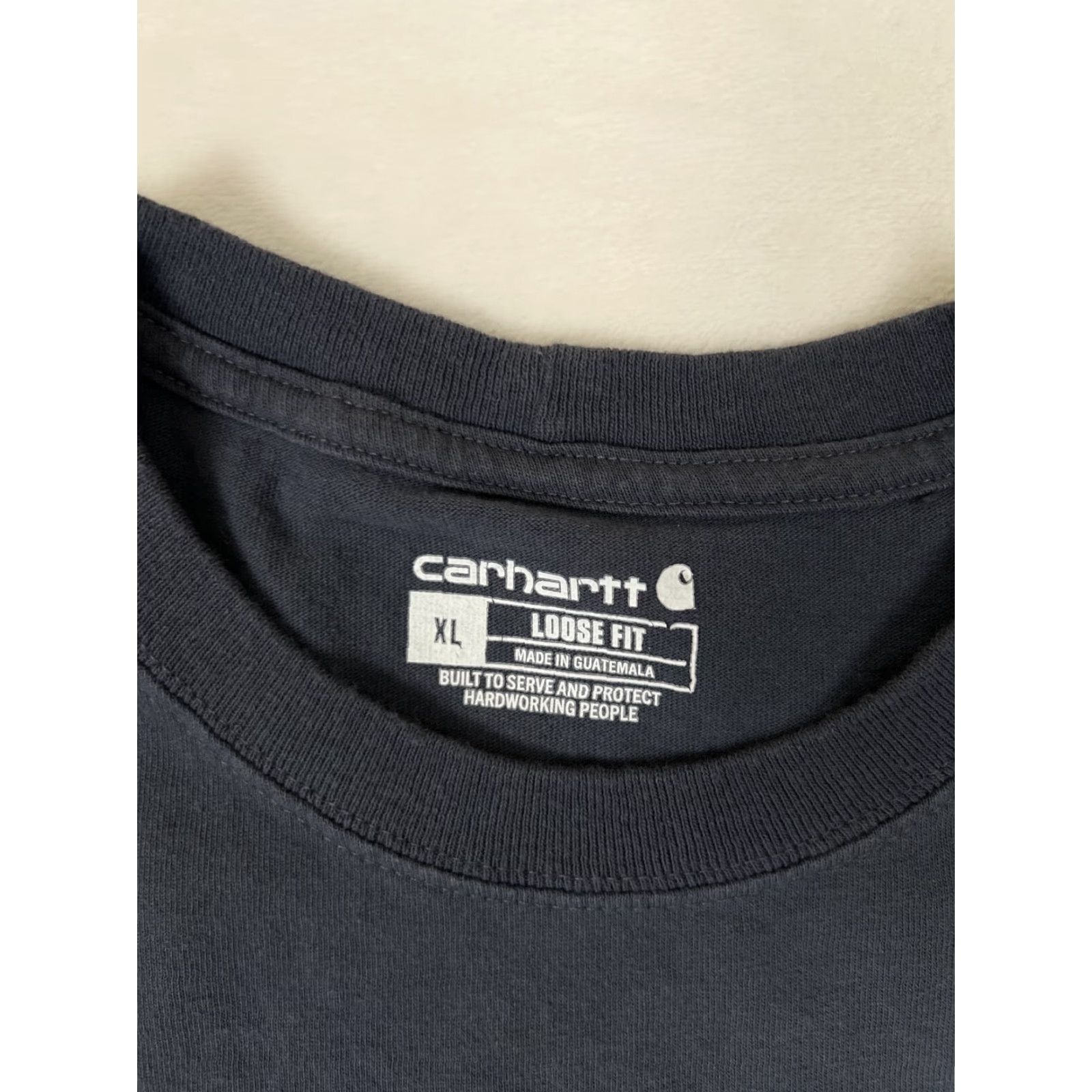 Carhartt VINTAGE Carhartt Pocket Shirt Navy Blue Size XL 2XLT Regular Short Sleeve Crew Neck Grunge 90s Mens Size US XXL / EU 58 / 5 - 3 Thumbnail