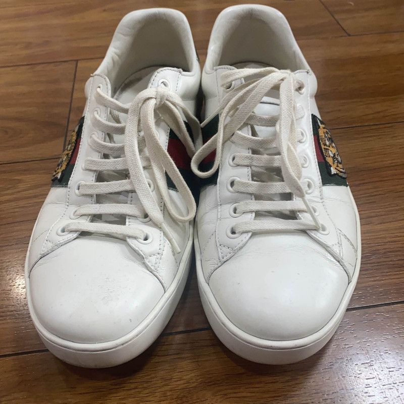 Gucci Gucci Ace Tiger Embroidered Low-Top Sneakers - Size US 8 / EU 41 - 2 Thumbnail