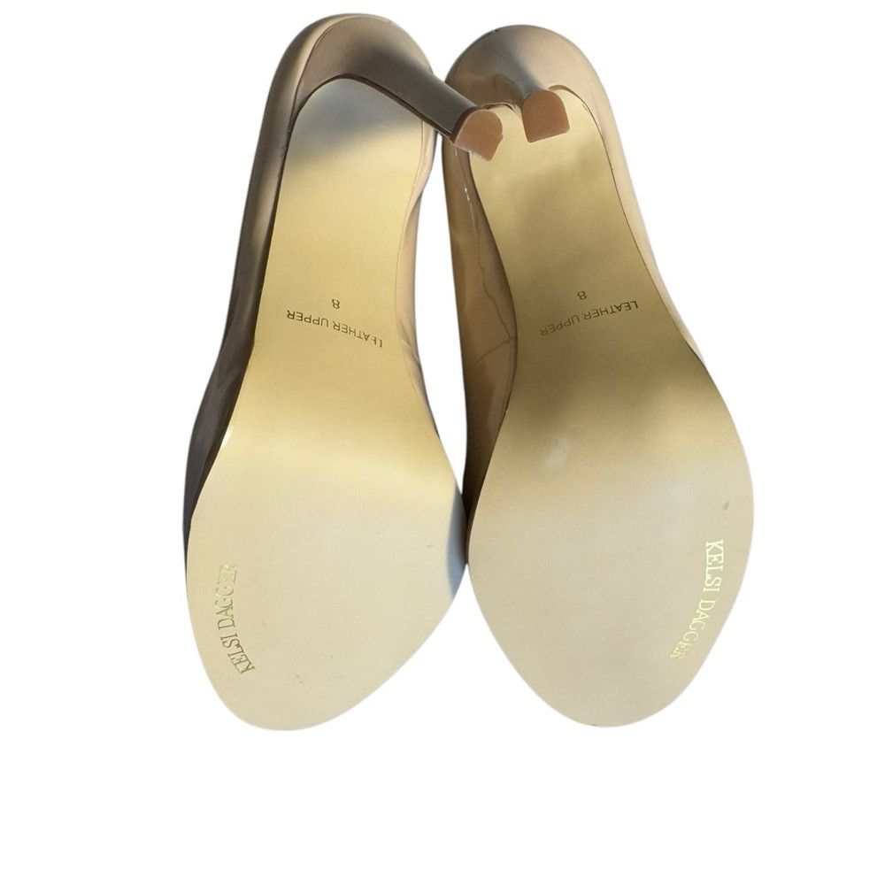 Other New Kelsi Dagger Laurie Sand Beige Patent Leather High Heel Size US 8 / IT 38 - 6 Thumbnail