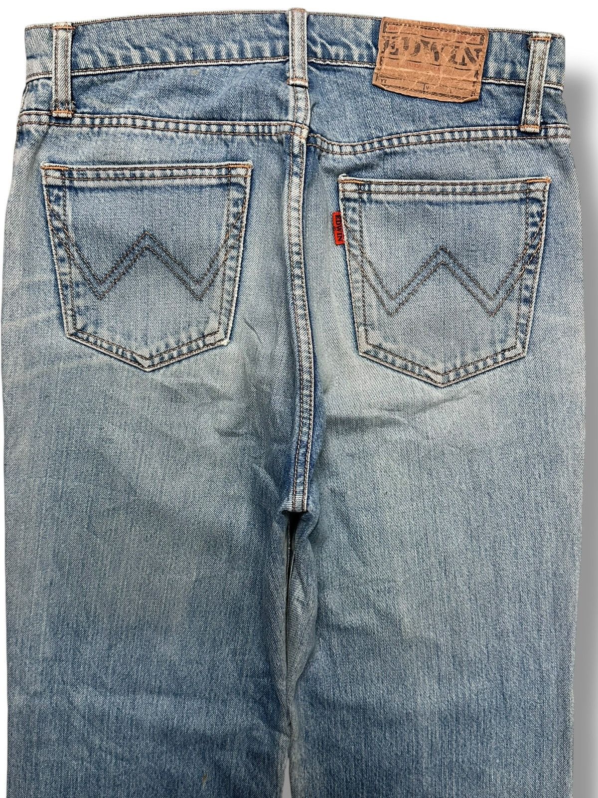 Edwin Vintage Edwin 90's Japan Denim Straight Jeans Light BlueWash Size US 30 / EU 46 - 4 Thumbnail