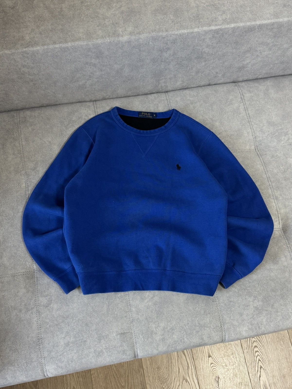 Polo Ralph Lauren × Vintage Vintage Polo Ralph Lauren blue fleece sweatshirt size S Size US S / EU 44-46 / 1 - 2 Thumbnail