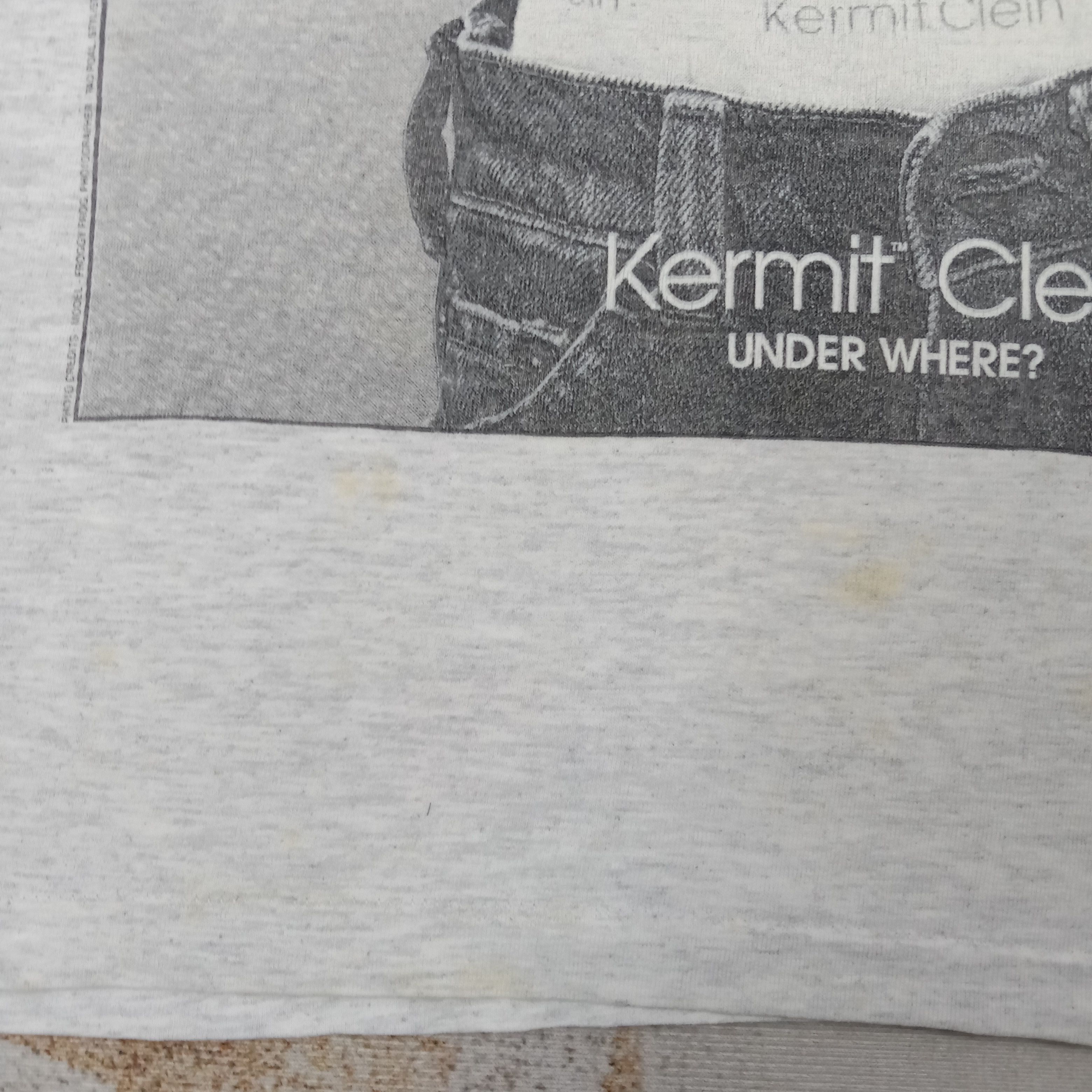 Calvin Klein Calvin Klein Parody Kermit Clein The Muppets Tshirt C267N75 Size US L / EU 52-54 / 3 - 7 Thumbnail