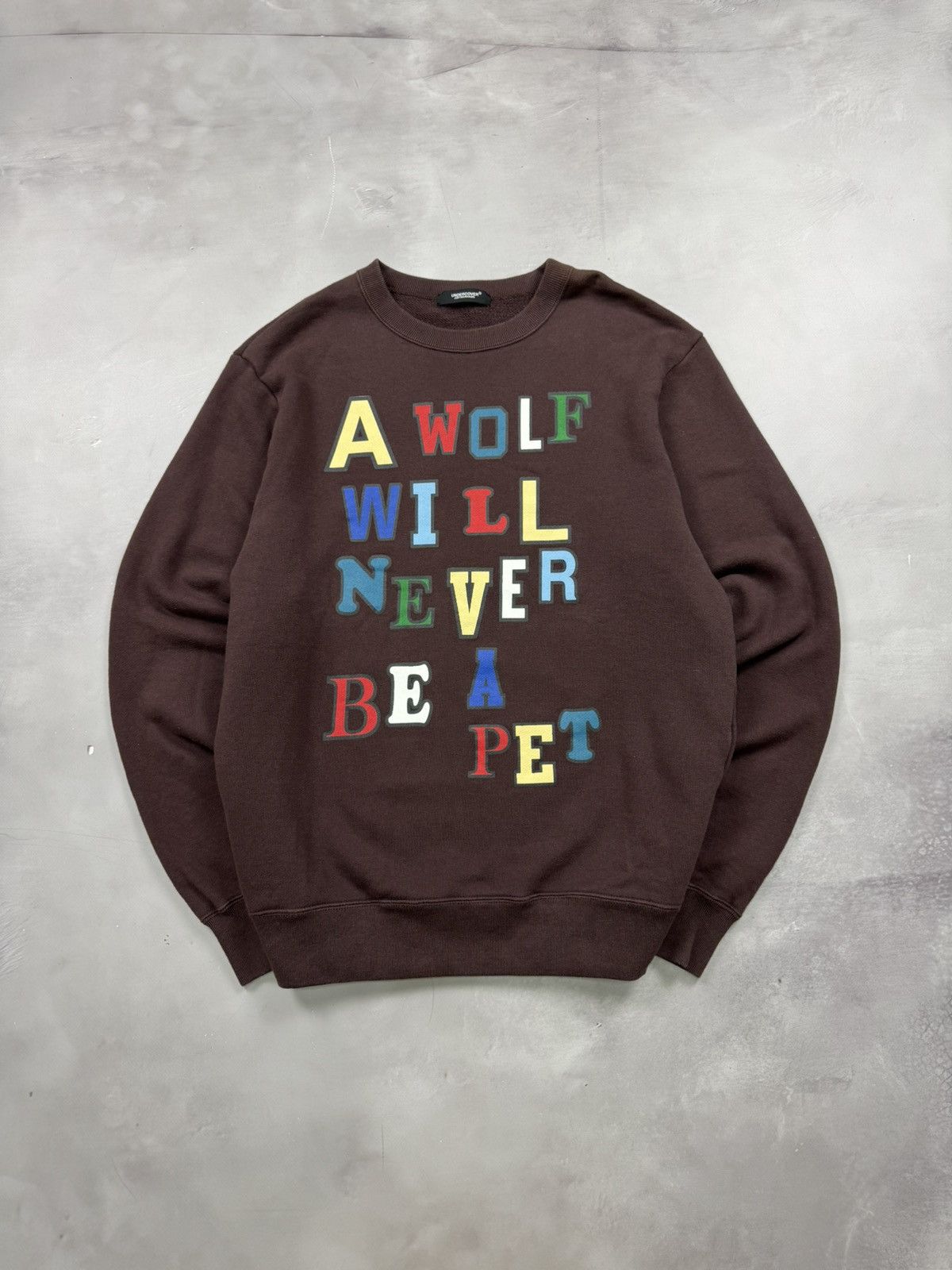 Undercover Fw24 Undercover Tolno Slogan Sweatshirt(Burg/L) Size US L / EU 52-54 / 3 - 1 Thumbnail