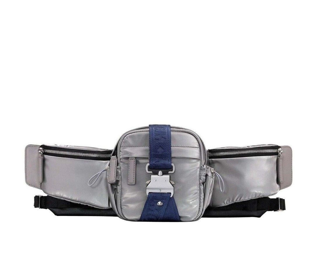 MCM Men's Silver Nylon Jemison Crossbody 2 in 1 Bag Size ONE SIZE - 1 Thumbnail
