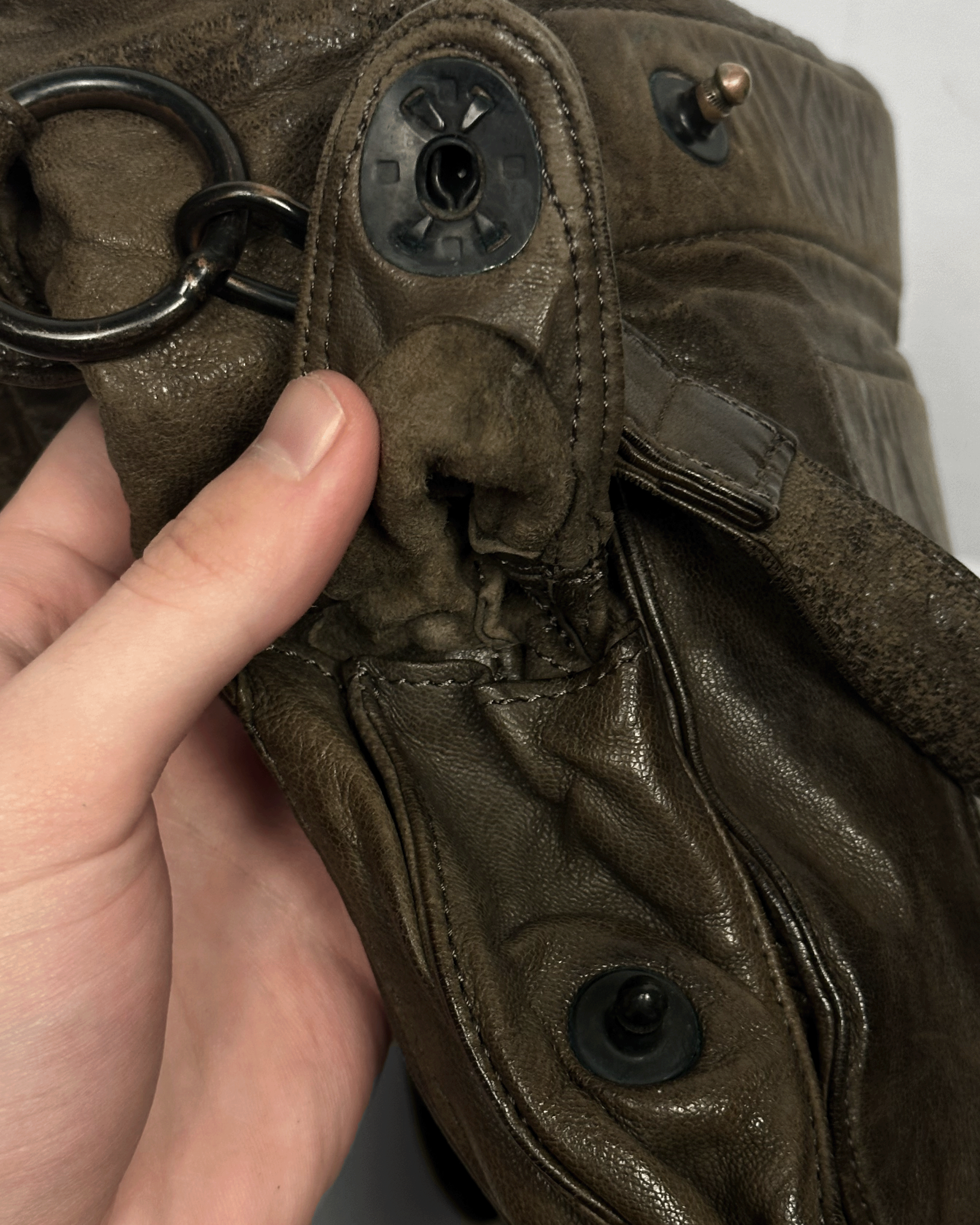 Julius Julius Leather Gas Mask Crossbody Messenger Bag Size ONE SIZE - 9 Thumbnail