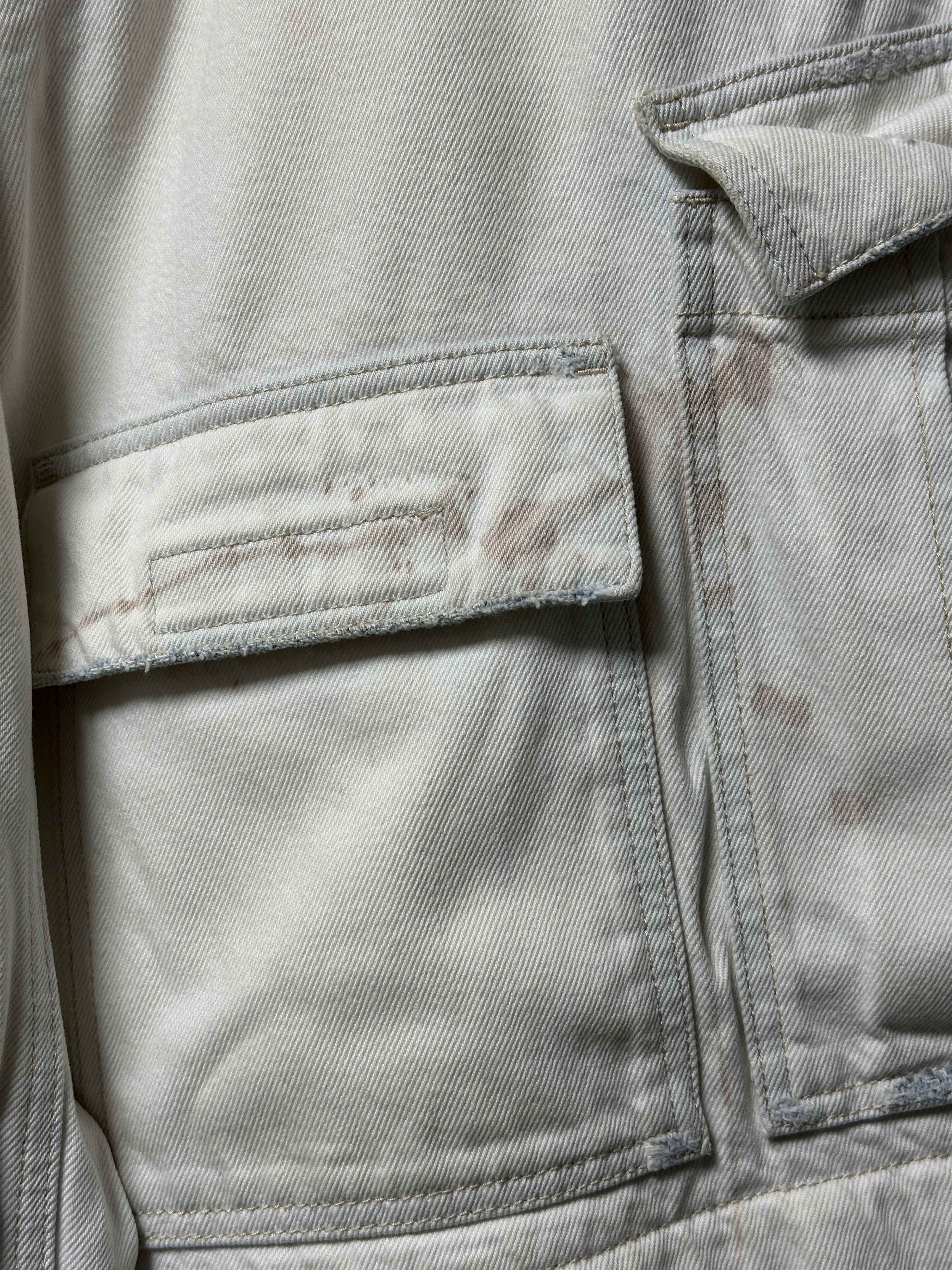 Balenciaga Balenciaga Cargo Denim Ivory Size US 32 / EU 48 - 5 Thumbnail