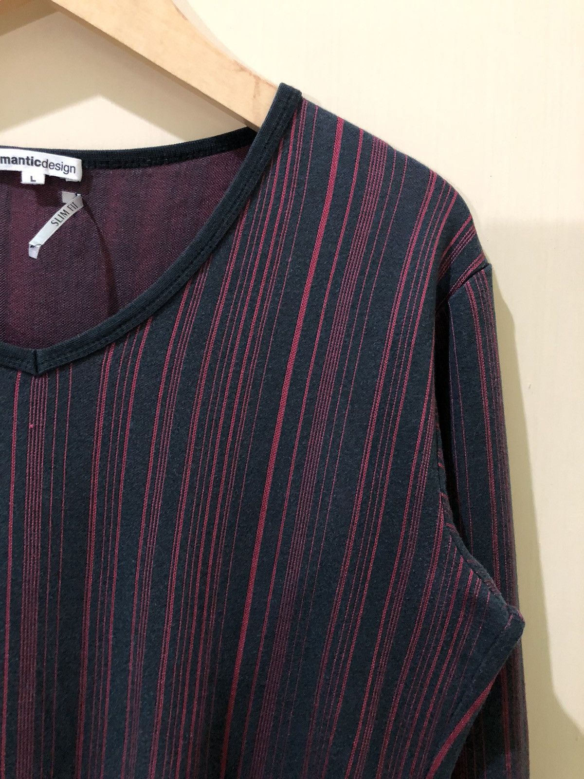 semanticdesign Semantic Design Slim Fit Long Sleeve Stripes Japanese Style Size L / US 10 / IT 46 - 6 Thumbnail