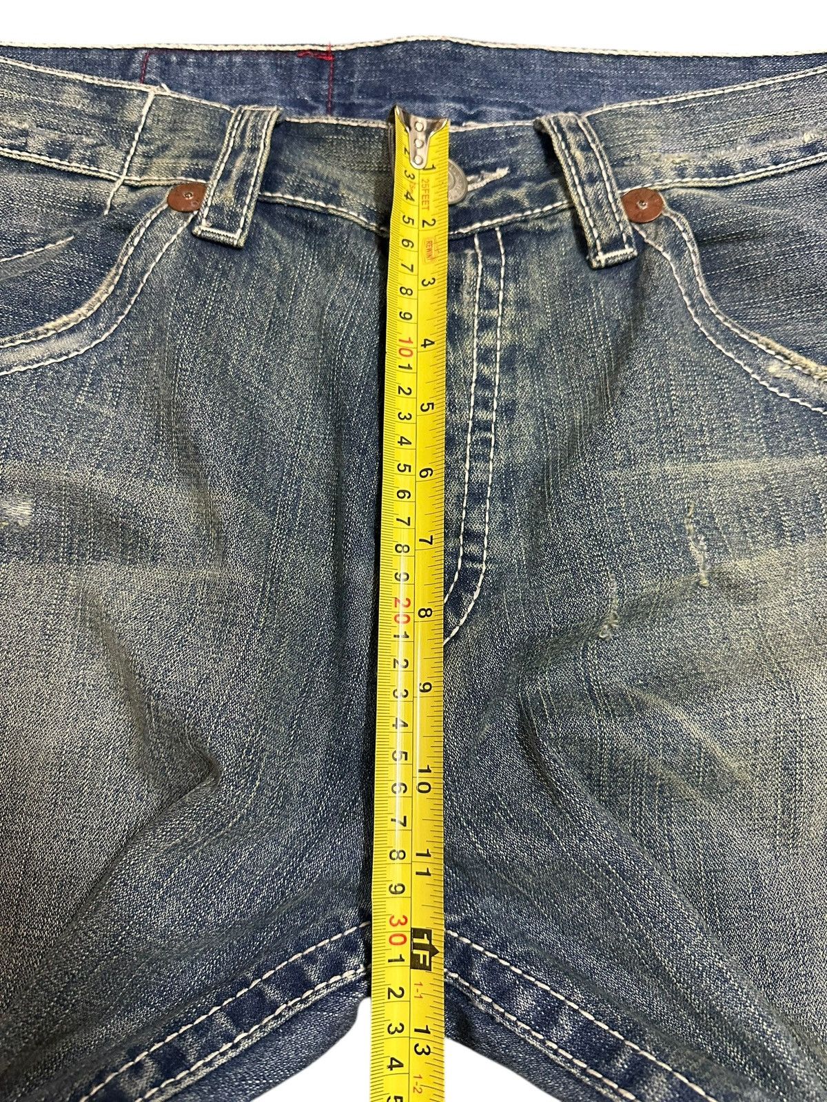 Japanese Brand Vintage True Religion Blue Wash Style Loose Jeans Size US 36 / EU 52 - 16 Thumbnail