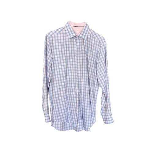 Other Bugatchi Uomo Mens Size M Button Down Shirt Blue Pink Classi Size US M / EU 48-50 / 2 - 2 Thumbnail