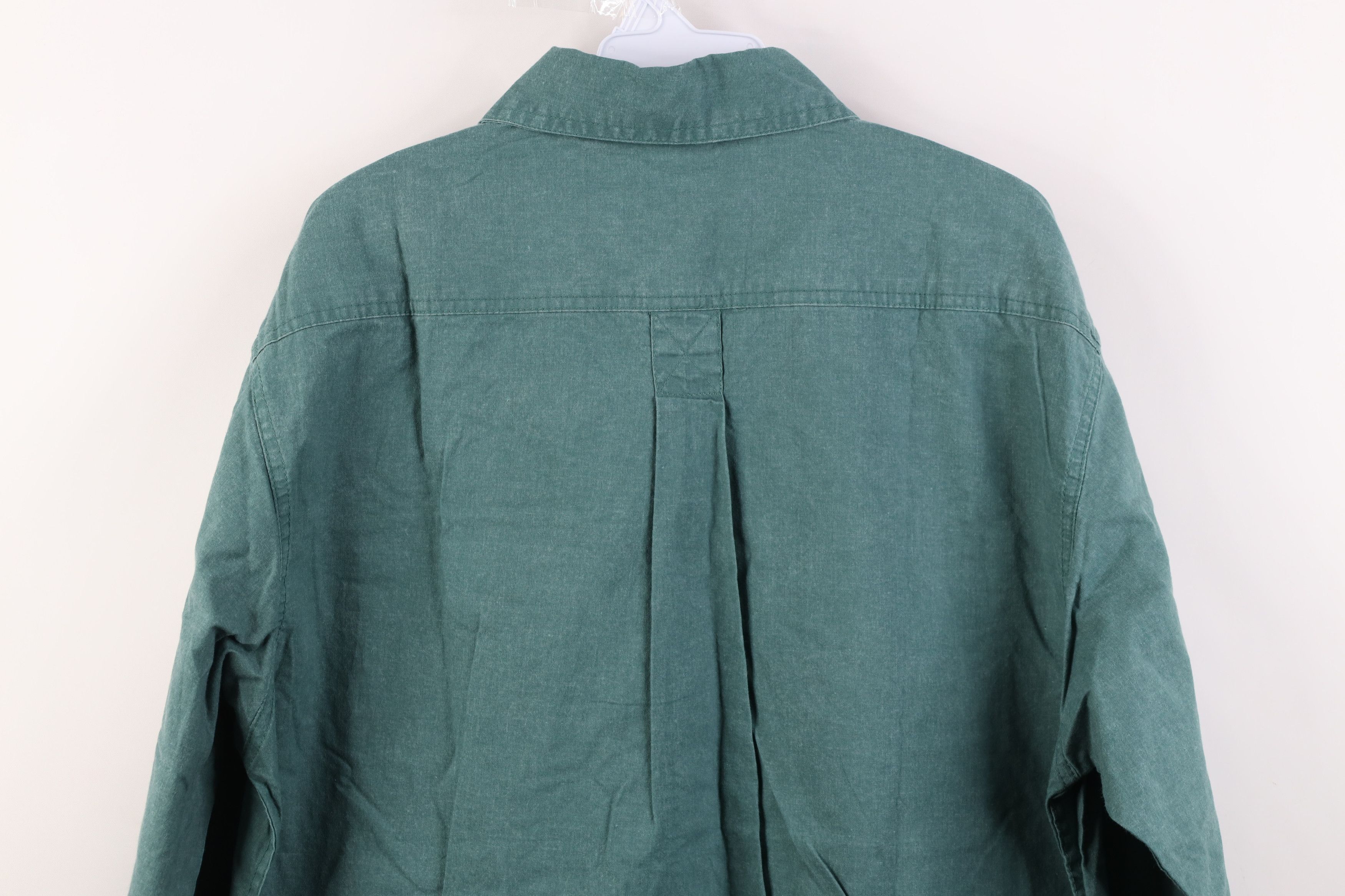 Vintage Vintage 90s Streetwear Canvas Collared Button Shirt Cotton Size US S / EU 44-46 / 1 - 12 Thumbnail