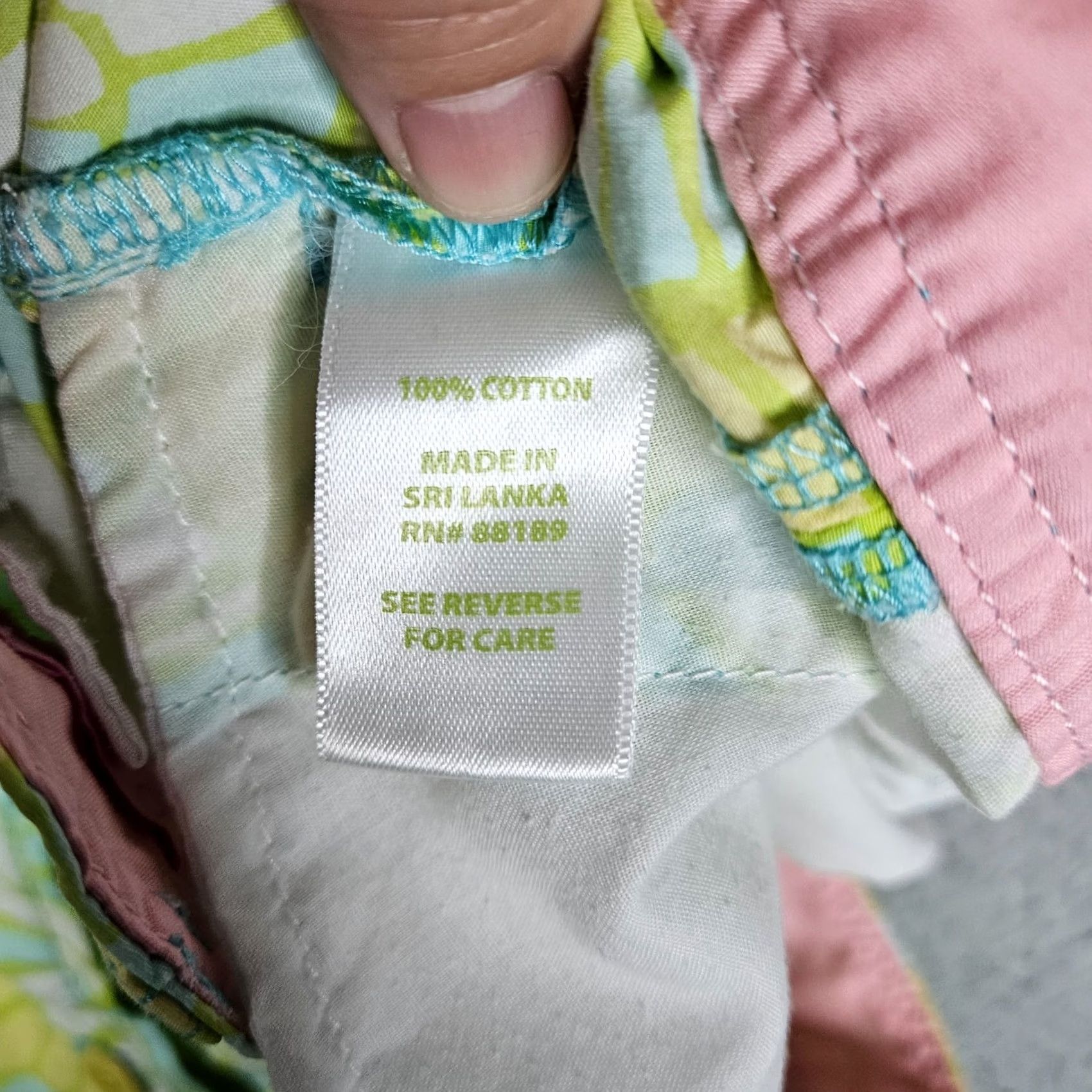 Lilly Pulitzer Lilly Pulitzer Cotton Flat Front Chino Casual Short Green/yellow Sz 2 Shirt Womens Shorts Flat Front Stretch Cotton Printed Color Green Size 2 Size 26" / US 2 / IT 38 - 7 Thumbnail