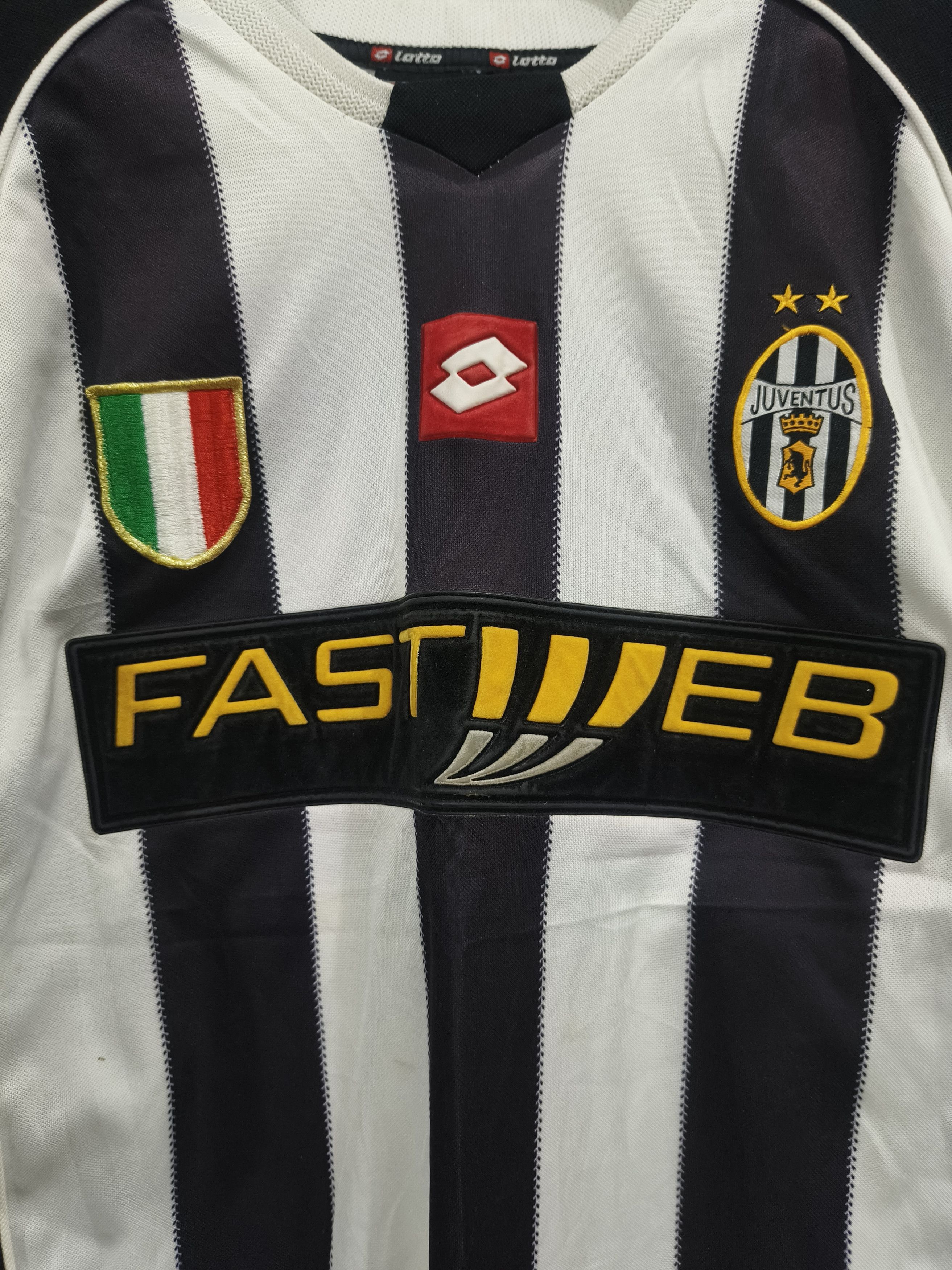 Vintage Juventus 2002-03 Lotto Home Football Soccer Vintage Jersey Size US XL / EU 56 / 4 - 3 Thumbnail