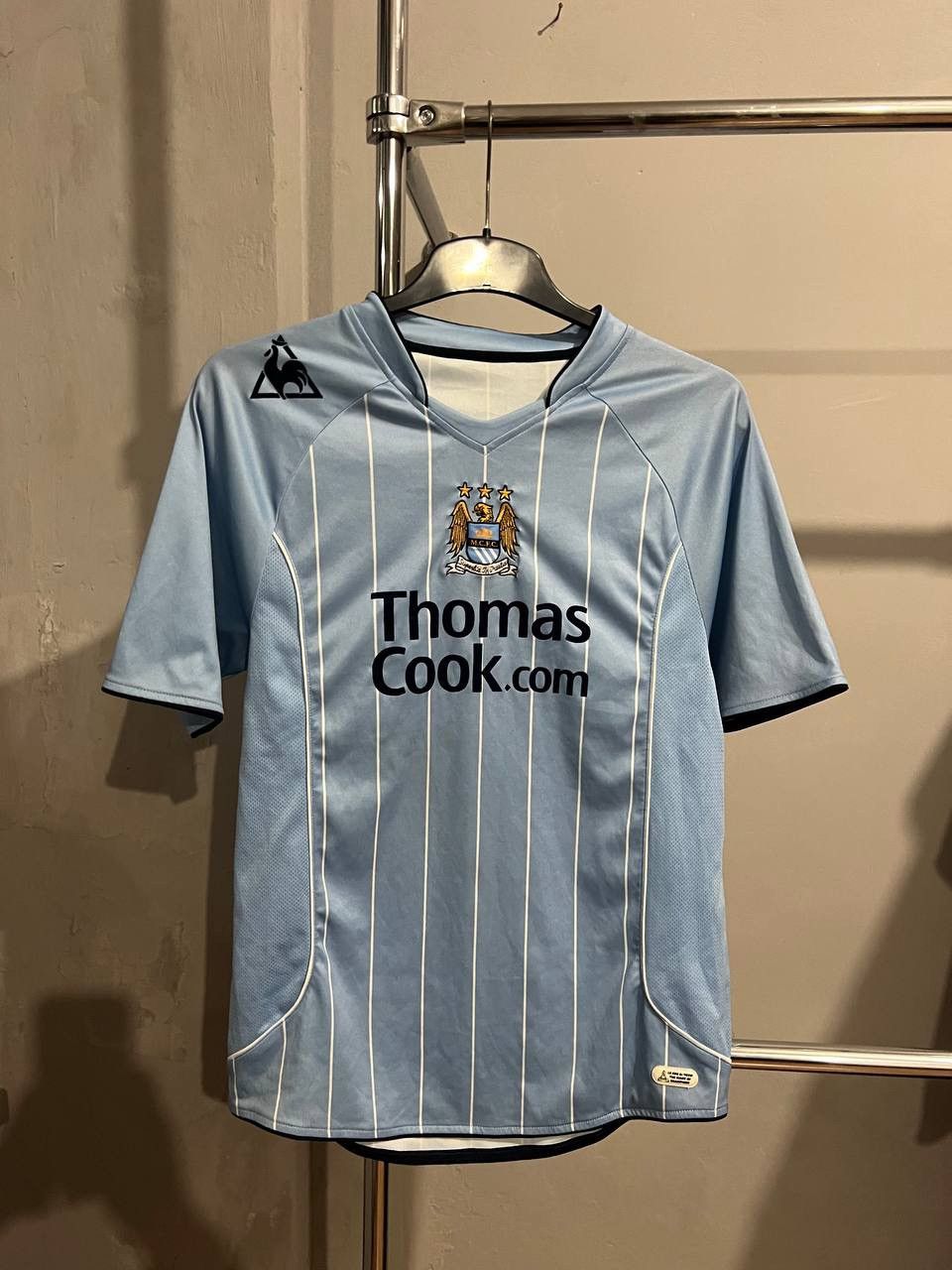 Le Coq Sportif 2007/08 MANCHESTER CITY HOME SOCCER JERSEY FOOTBALL SHIRT L Size US L / EU 52-54 / 3 - 3 Thumbnail