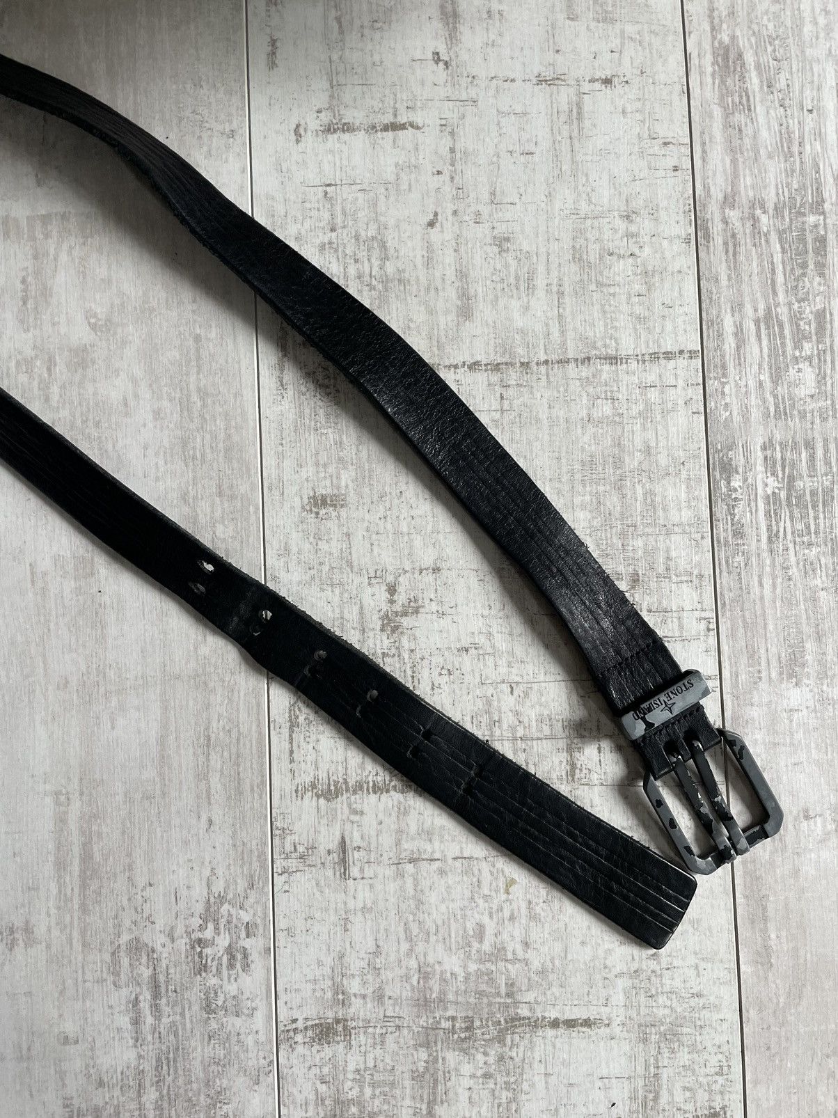 Stone Island Vintage Stone Island Leather Belt Rare Size 30 - 6 Thumbnail