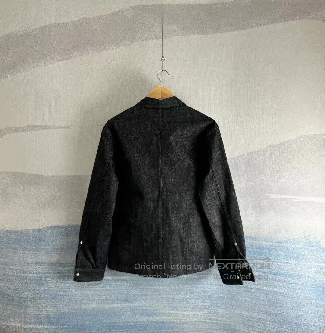 Dior Dior Black All-Over Lining Print Denim Shirt Jacket| Size US XS / EU 42 / 0 - 3 Thumbnail