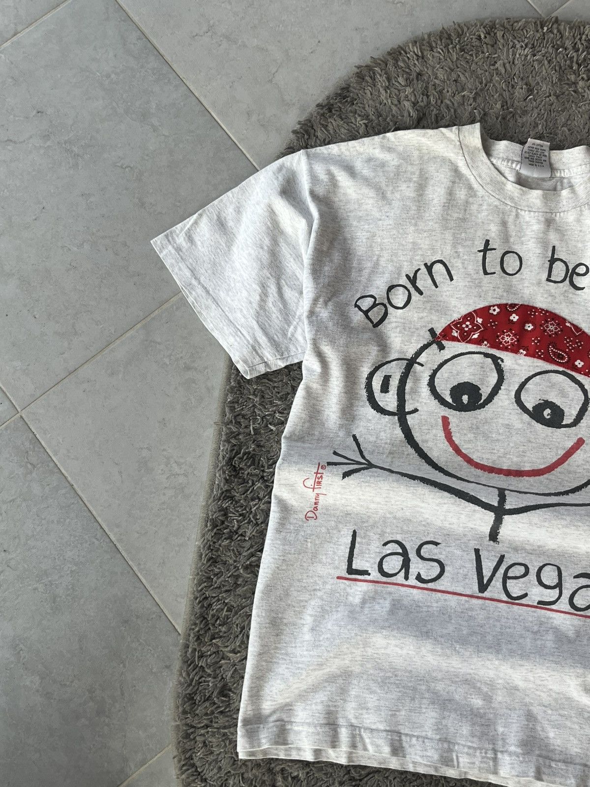 Vintage Vintage “Born to Be Wild” Las Vegas Graphic T-Shirt Y2K Size US XL / EU 56 / 4 - 4 Thumbnail