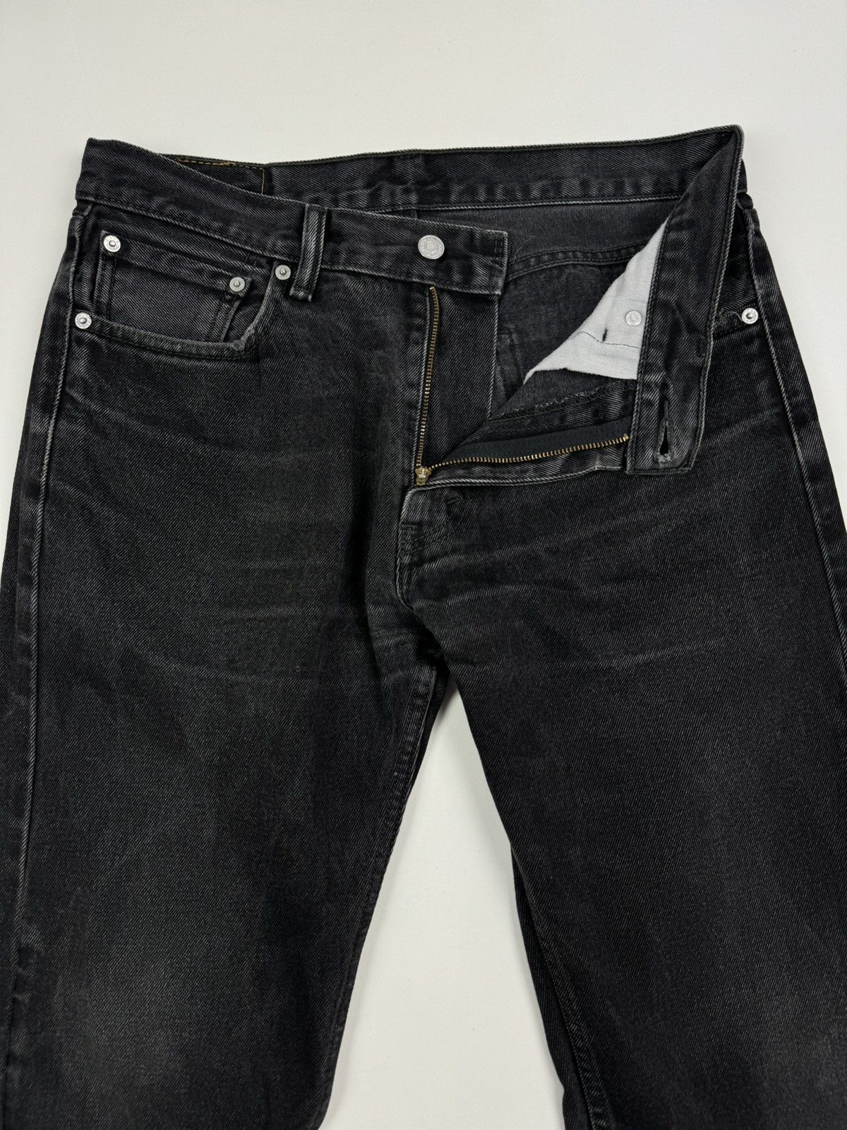Levi's Y2K Vintage Levi’s 505 Washed Black Jeans Size US 33 - 7 Thumbnail