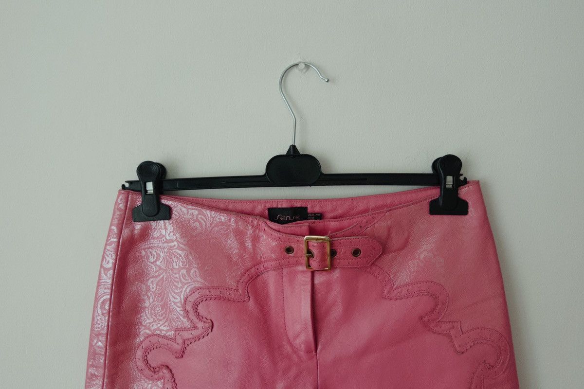 Vintage Leather Capri Pants pink size S Size 27" / US 4 / IT 40 - 2 Thumbnail