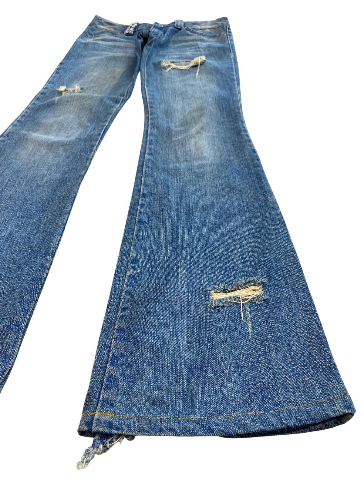 Duras Ambient Brand Distressed Style Bootcut Jeans