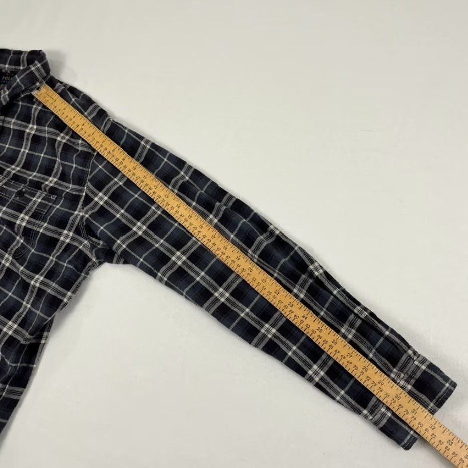 Polo Ralph Lauren VINTAGE Polo Ralph Lauren Shirt Mens XL Blue Gray Chin Strap Workwear Heritage Flannel Size US XL / EU 56 / 4 - 6 Thumbnail
