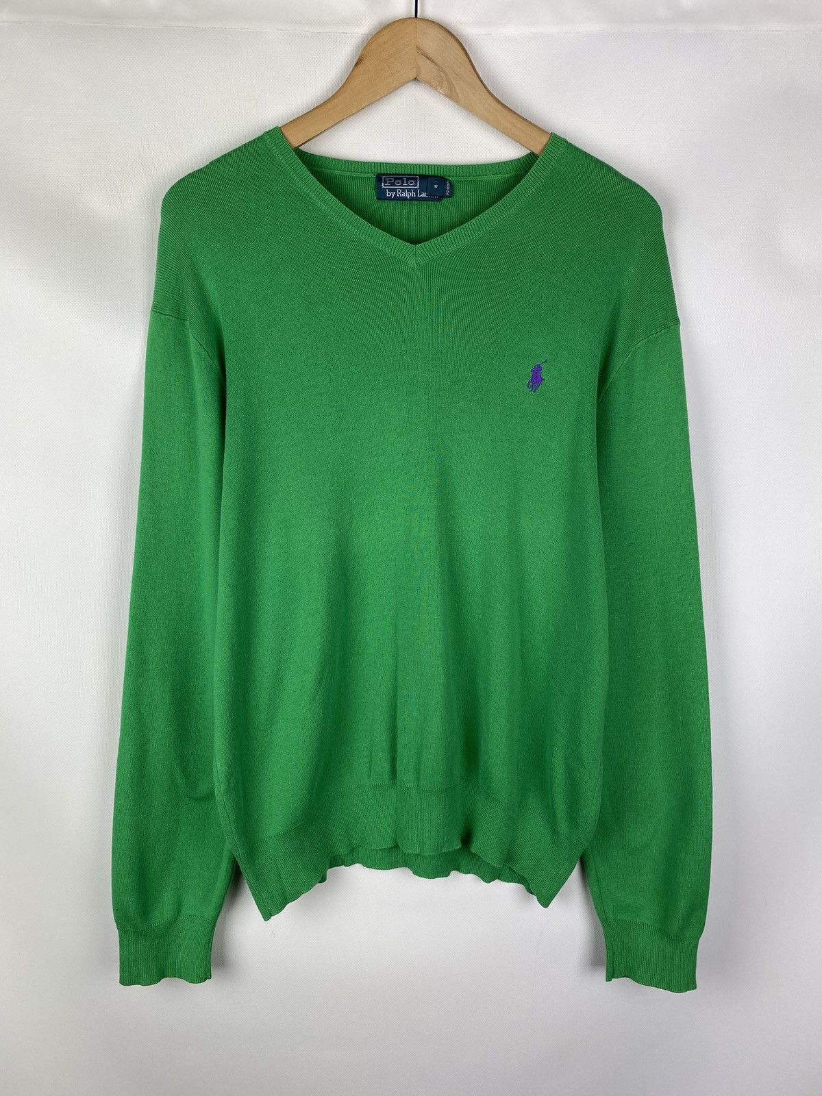 Polo Ralph Lauren Polo by Ralph Lauren vintage v-neck sweater pullover size L Size US L / EU 52-54 / 3 - 1 Thumbnail