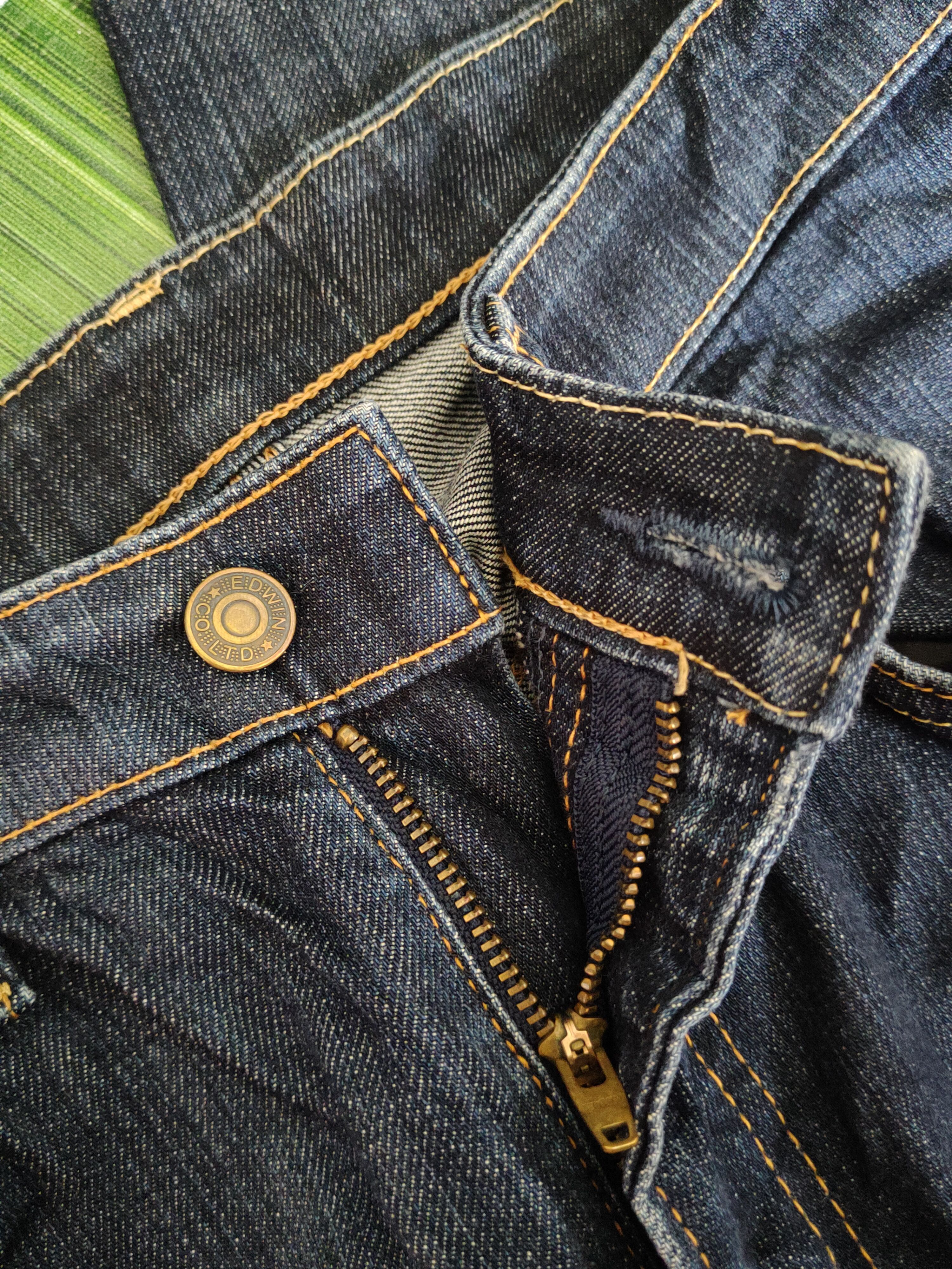 Edwin Edwin Dark Blue Faded Multipocket Denim #S1606 Size US 31 - 14 Thumbnail