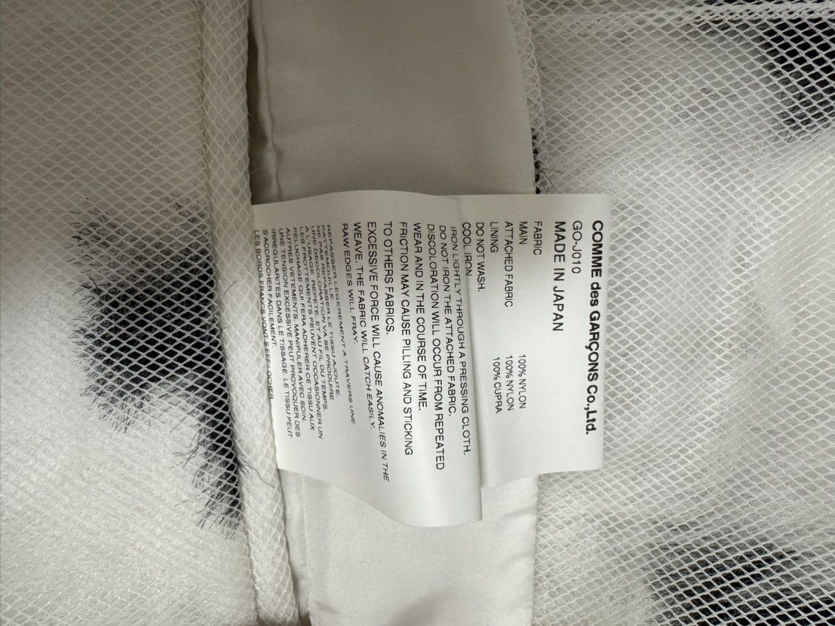 Comme des Garcons SS2025 COMME des GARÇONS Sheer Mesh Overlay Layered Jacket Size S / US 4 / IT 40 - 16 Thumbnail