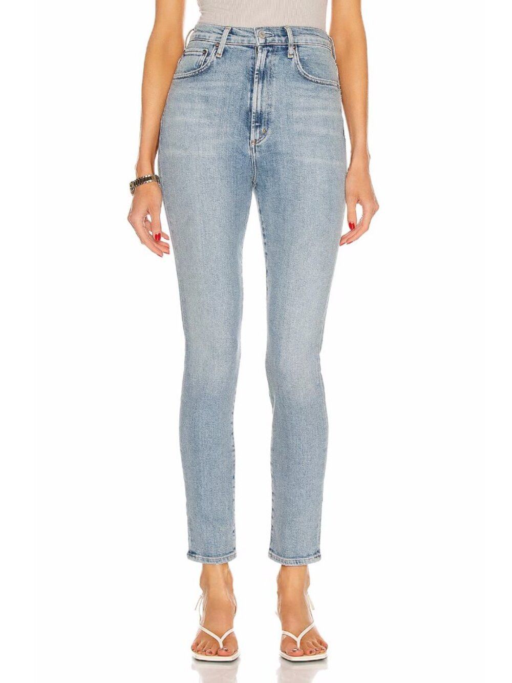 Agolde AGOLDE Pinch Waist Skinny Jeans Size 25 Size 25" / US 0 / IT 36 - 1 Thumbnail