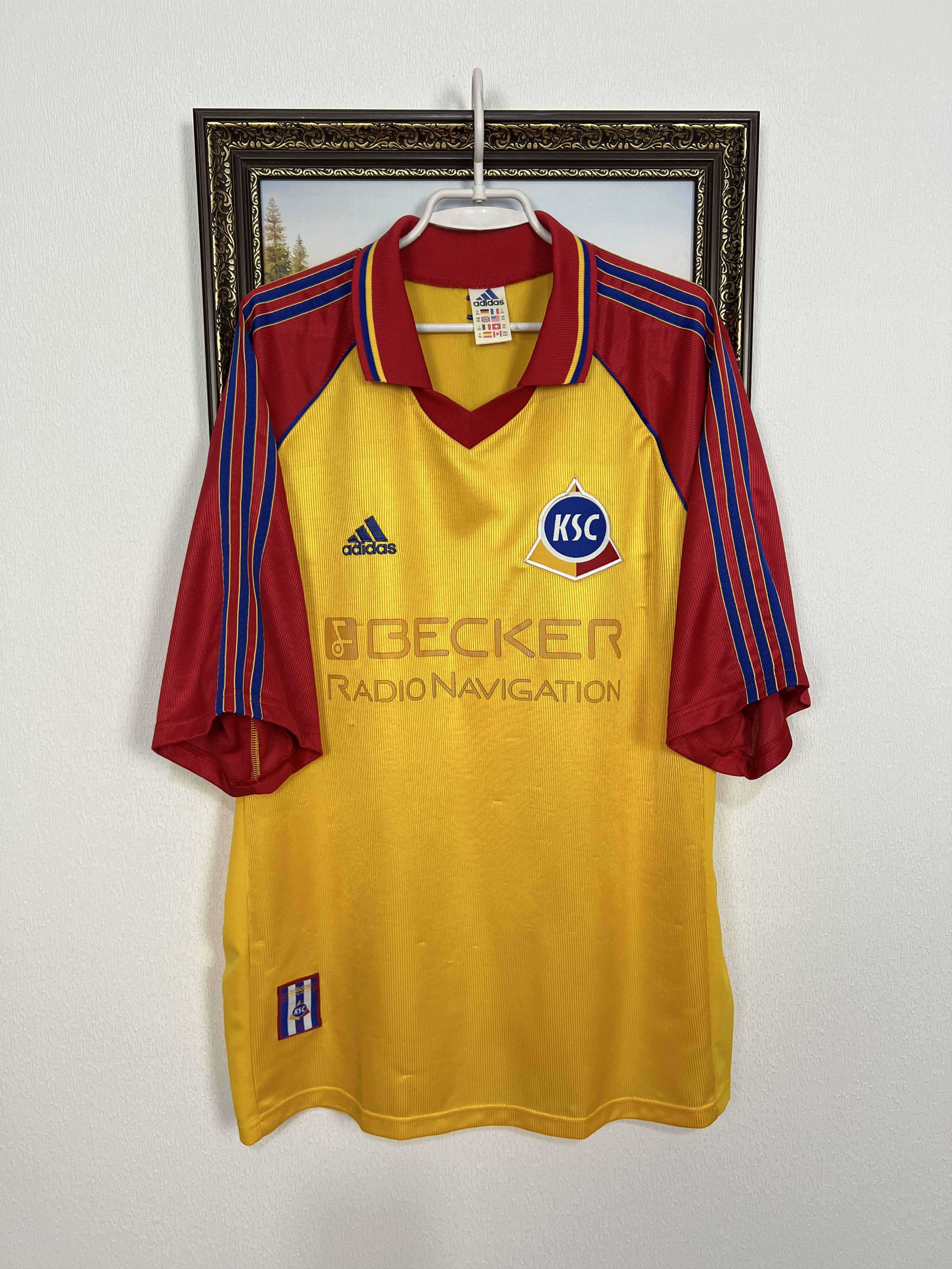 Adidas Karlsruher football shirt 1998 Soccer Jersey Trikot Rare Size US XXL / EU 58 / 5 - 1 Thumbnail